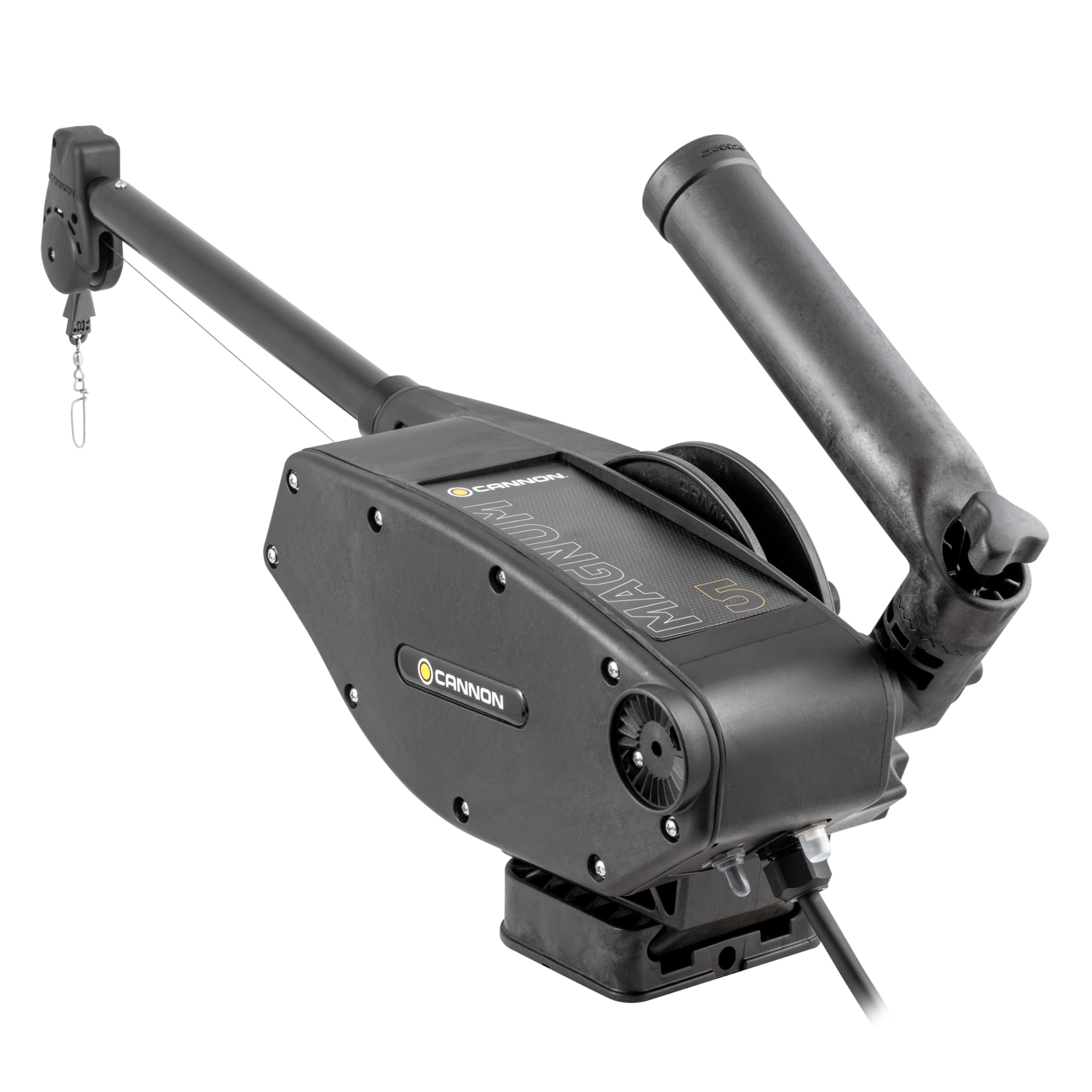 Heavy-Duty Cannon Magnum 5 Electric Downrigger, Boat Fishing Trolling System – Black