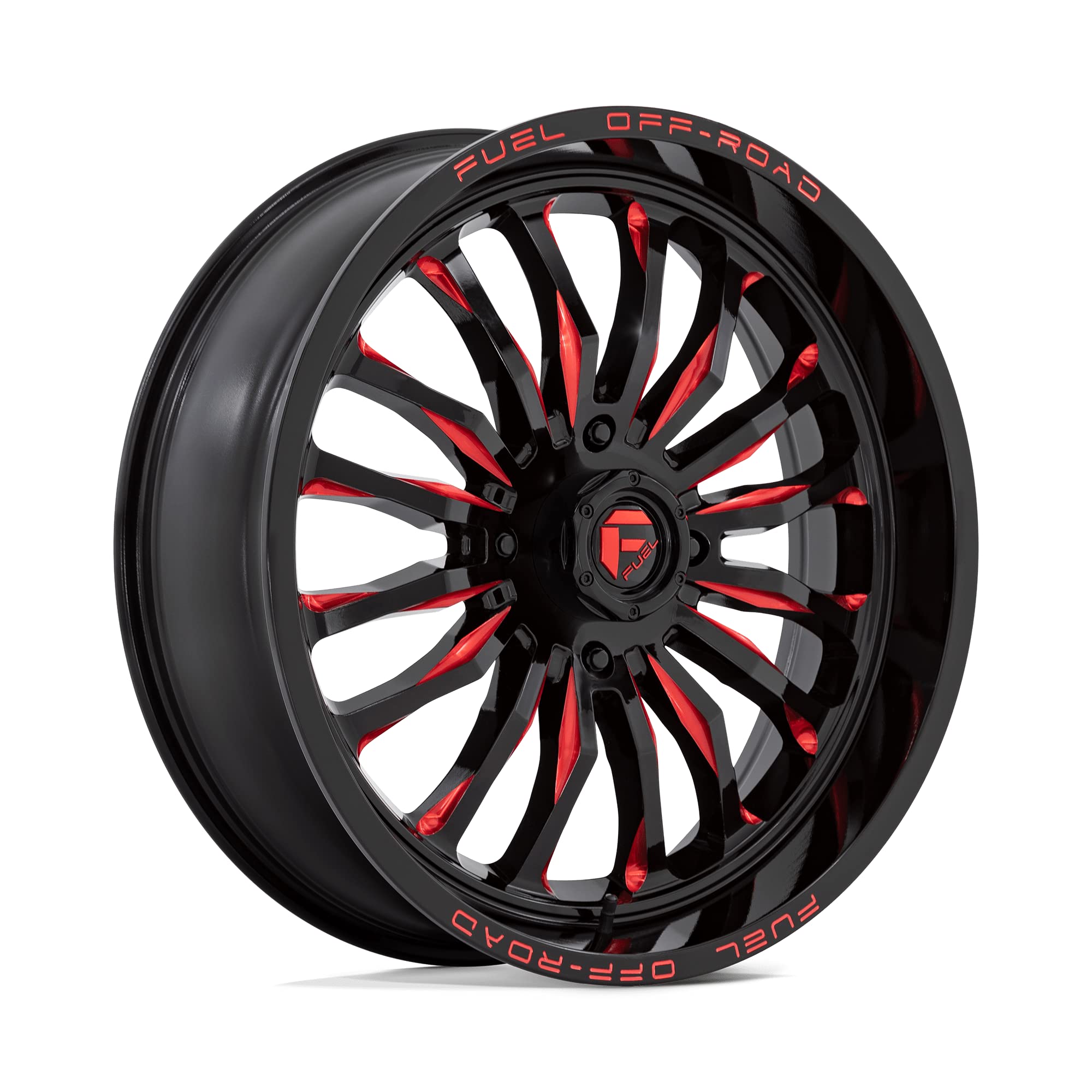 UTV Fuel D822 22X7 4X156 G-BLK MILL-RED 13MM - D8222270A544