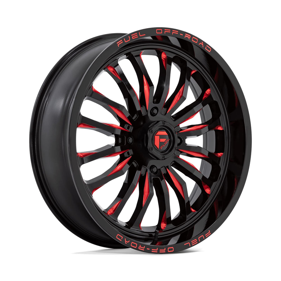 UTV Fuel D822 22X7 4X156 G-BLK MILL-RED 13MM - D8222270A544