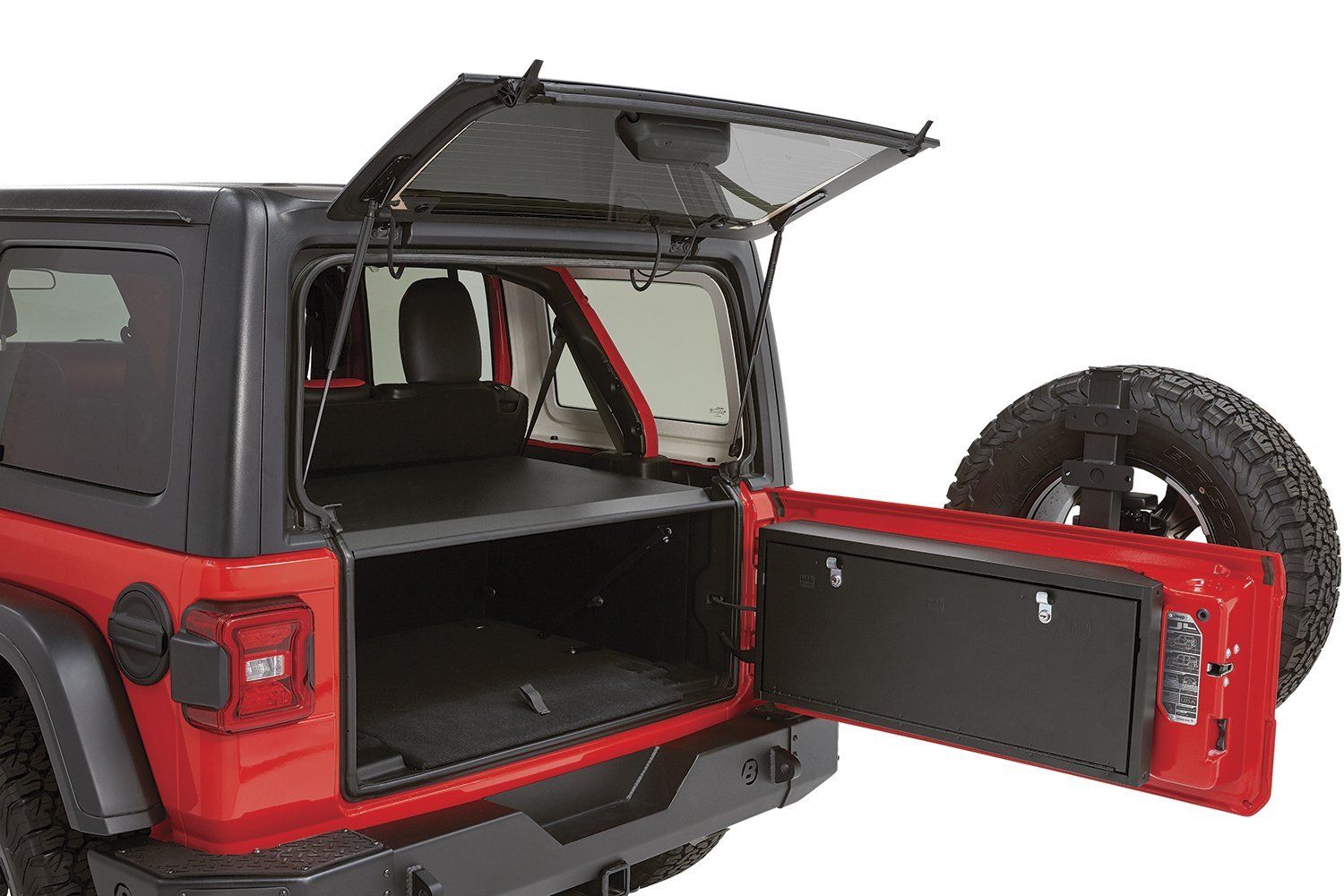 Lockbox Tuffy Security Products | Tailgate Premium Storage for Jeep Wrangler JL | 2018-2023