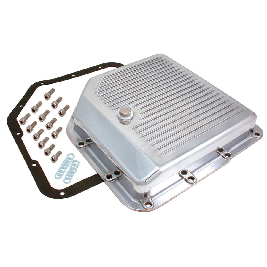 Polished Aluminum Spectre Performance 5460 Transmission Pan for GM TH350 Engines