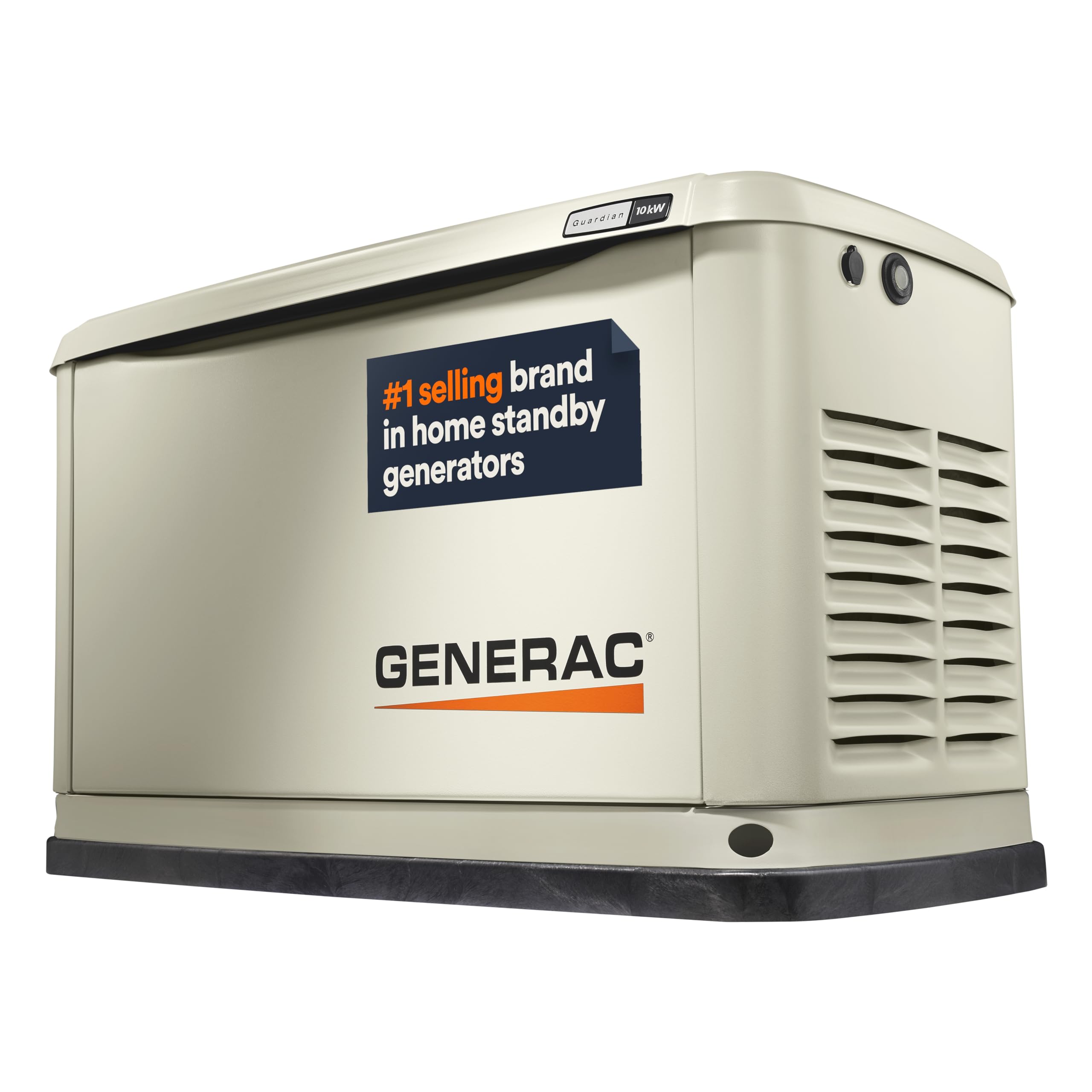 10kW Generac Guardian Home Standby Generator - Automatic Whole House Backup Power for Storms, Emergencies, and Outages, WiFi Enabled, Runs on Natural Gas or Liquid Propane, Quiet Operation