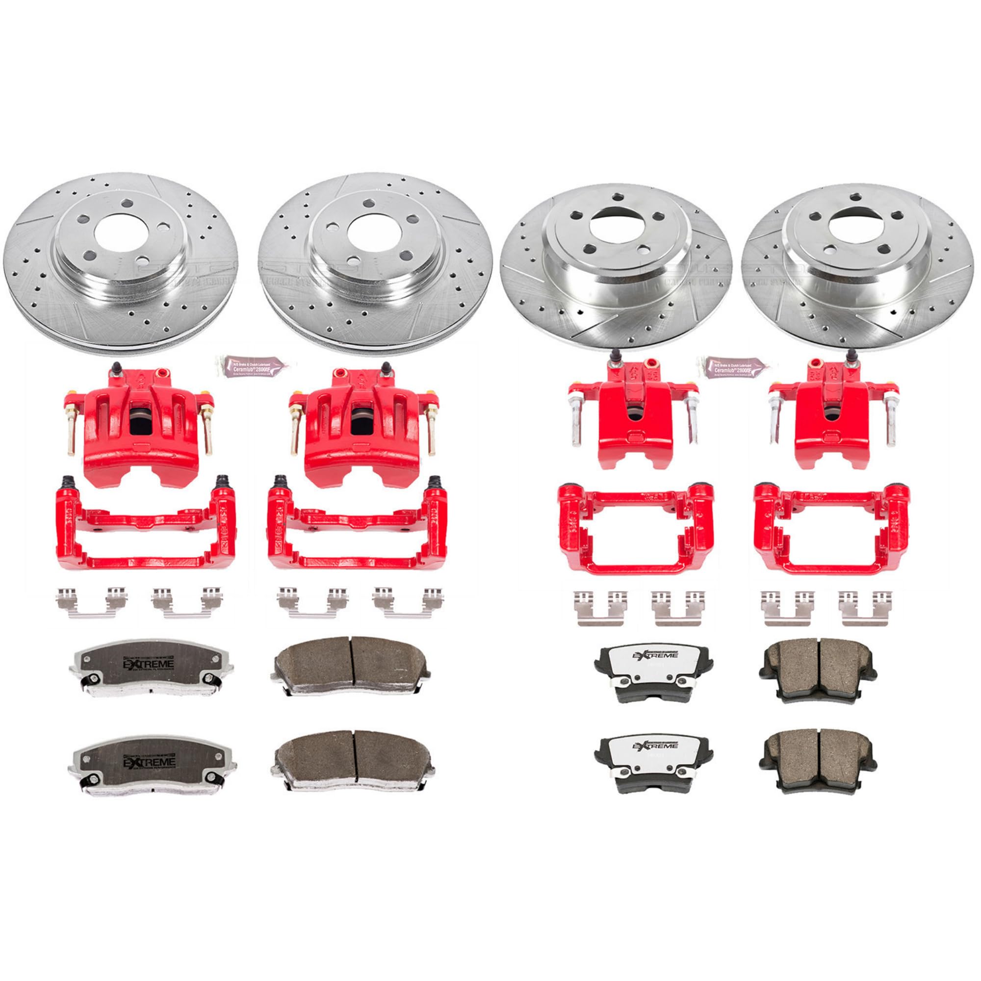 Power Stop Z26 Street Warrior Brake Kit Front & Rear Chrysler Dodge KC1715-26