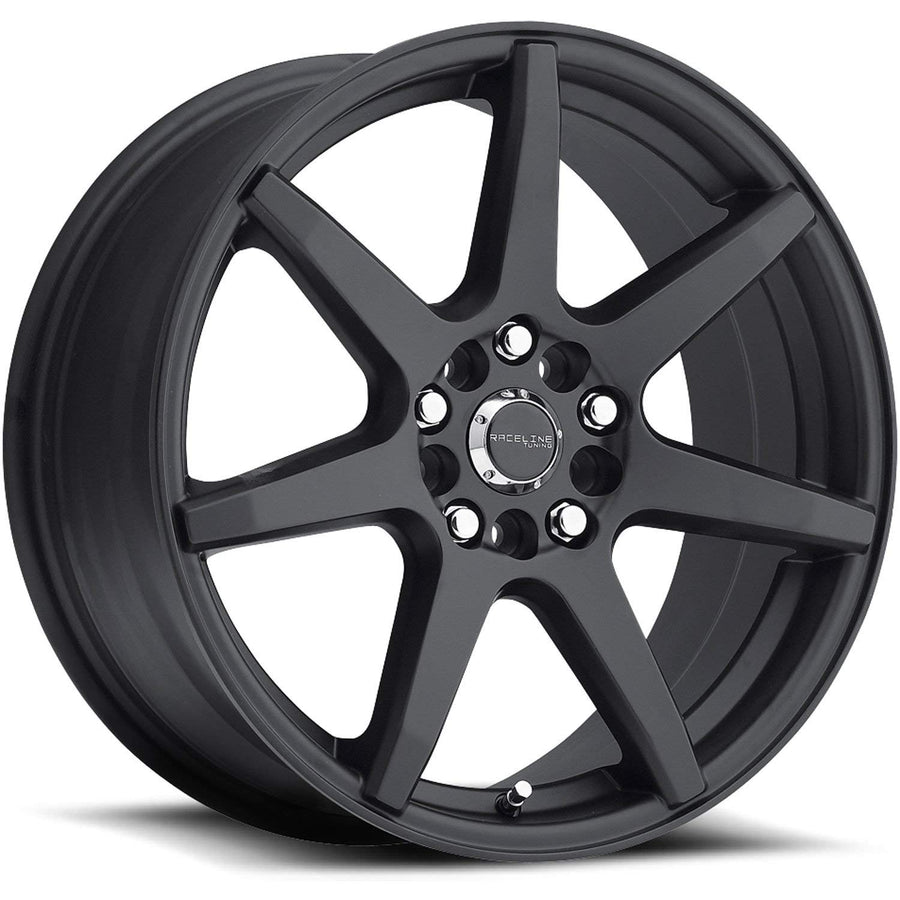Raceline Evo Rims Black 17X7.5 5X112/5X120 +40mm