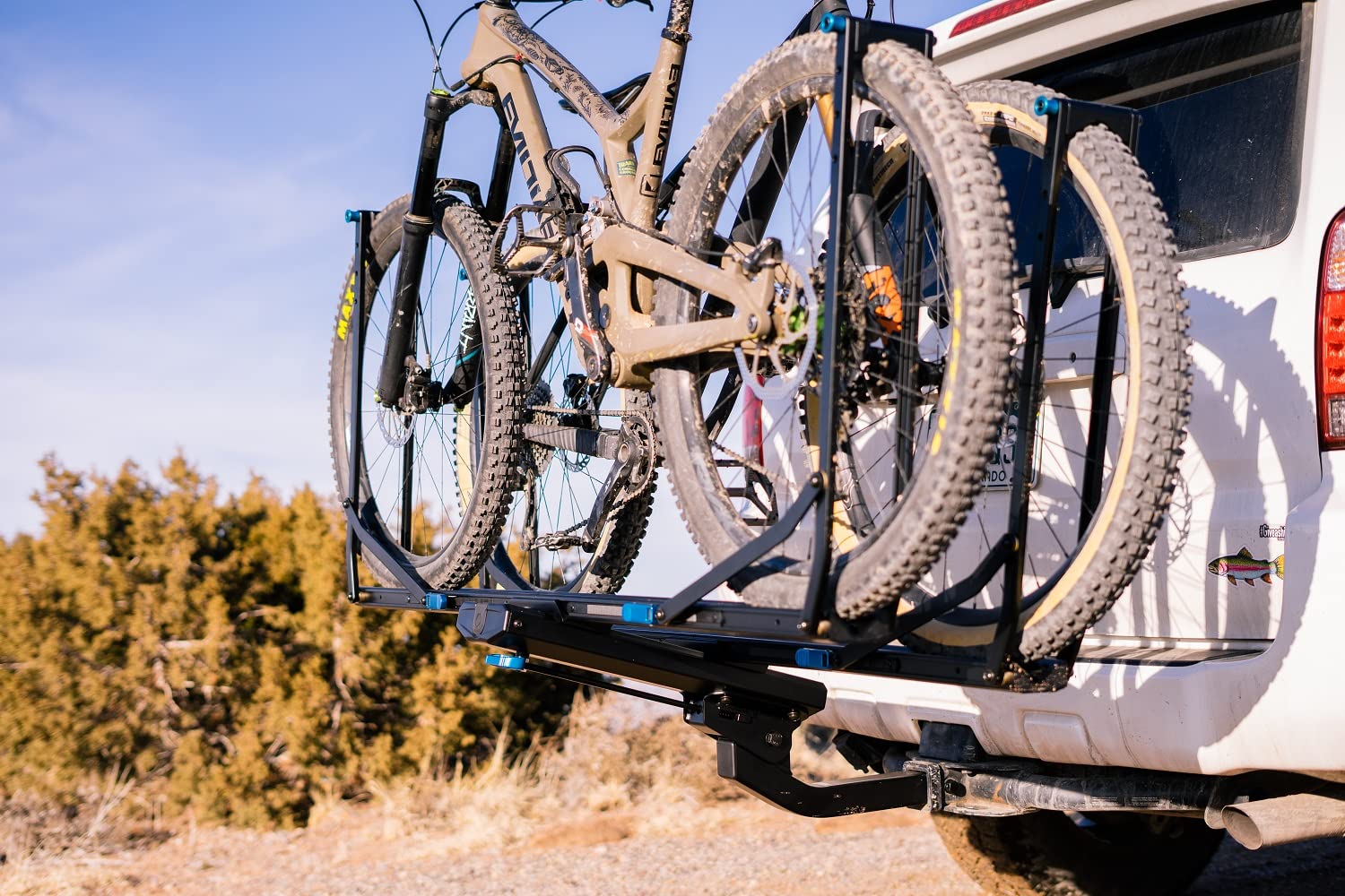2 Bike RockyMounts GuideRail Platform Hitch Rack for 2" Hitch Receivers