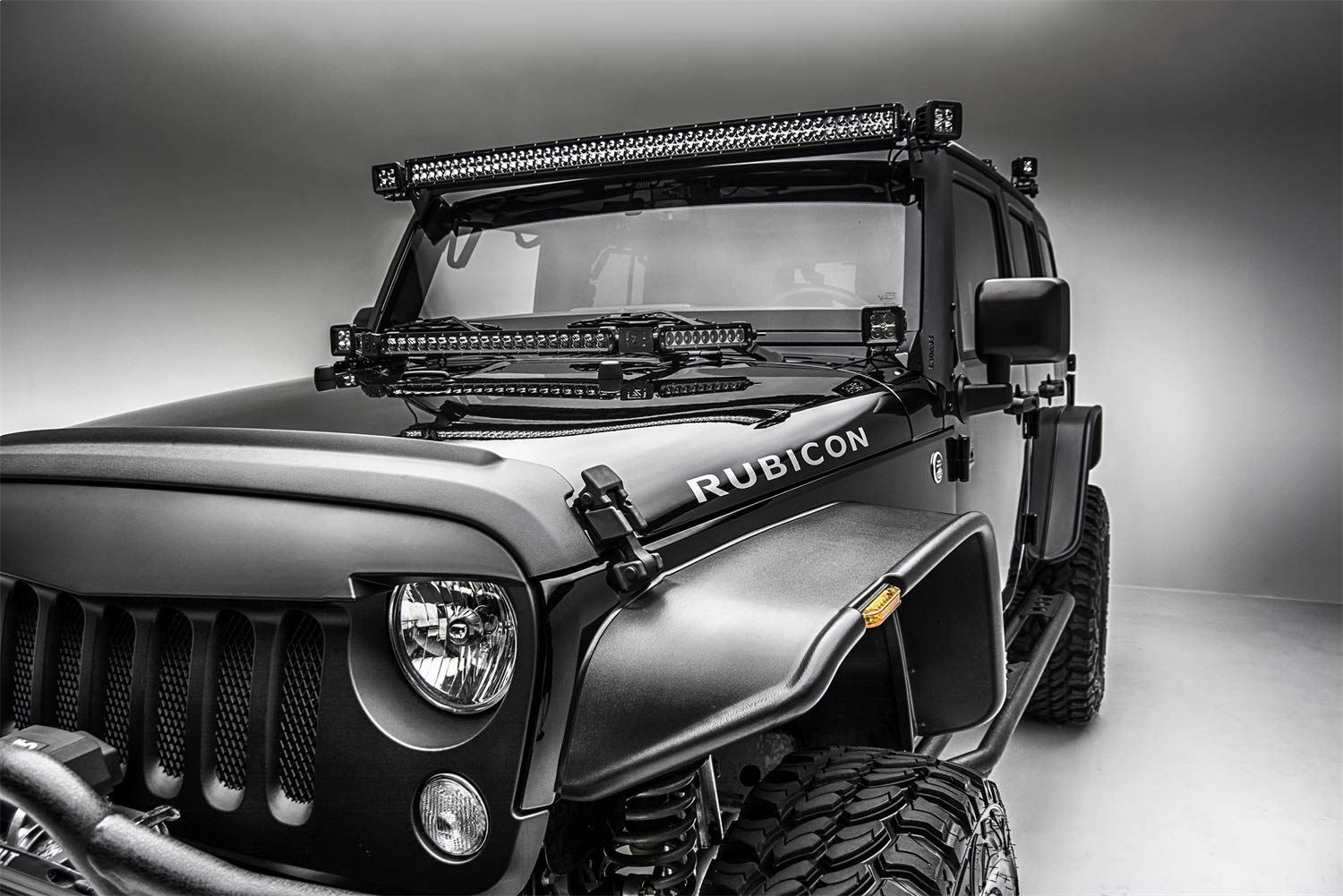 ZROADZ LED Pod Light Mount (JEEP Wrangler Roof Side Extra) Z334811, Black