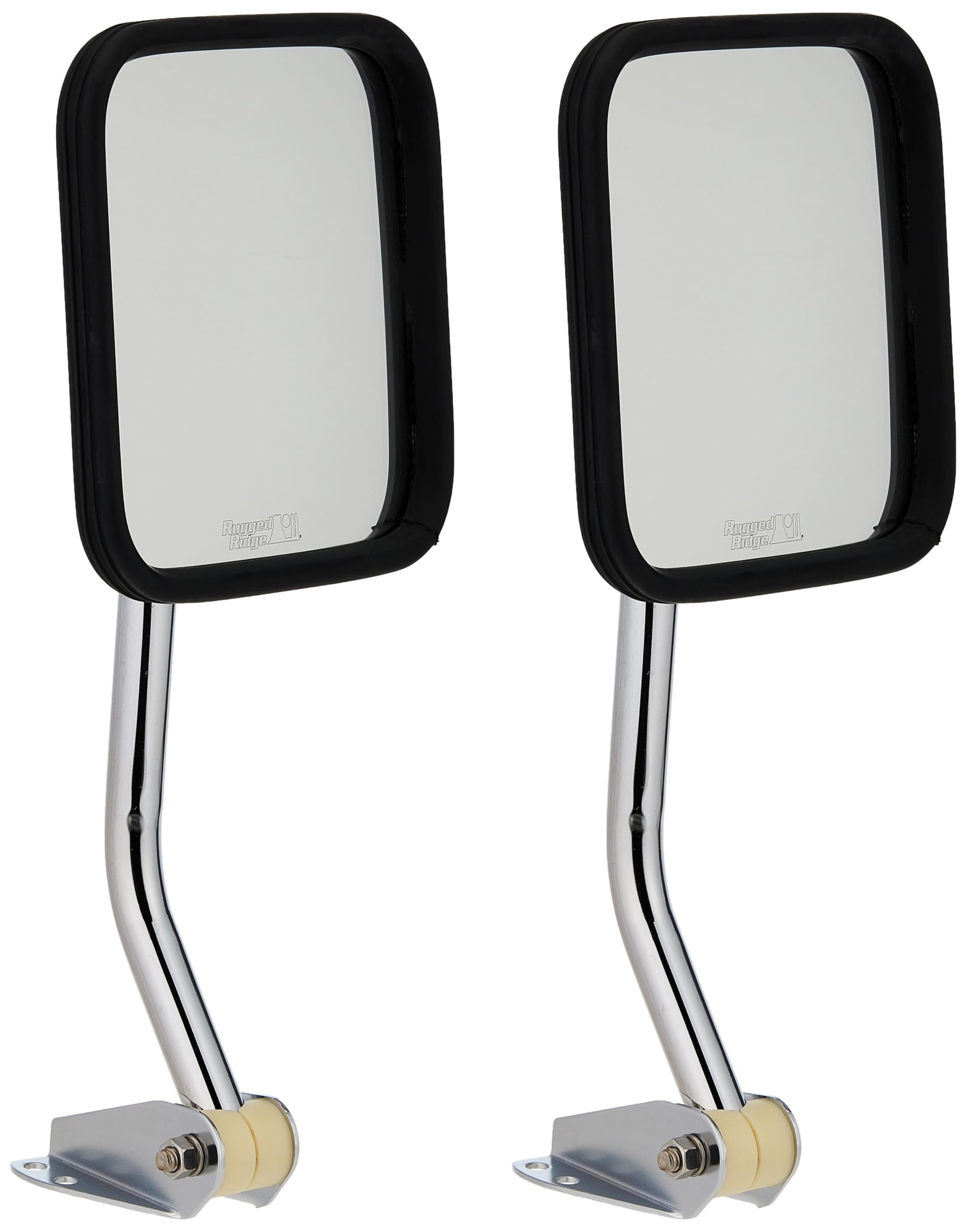 Door Mirror Kit, Chrome | Rugged Ridge, CJ-Style | 11010.01 | Fits 1955-1986 Jeep CJ-5/CJ-6/CJ-7/CJ-8 Scrambler