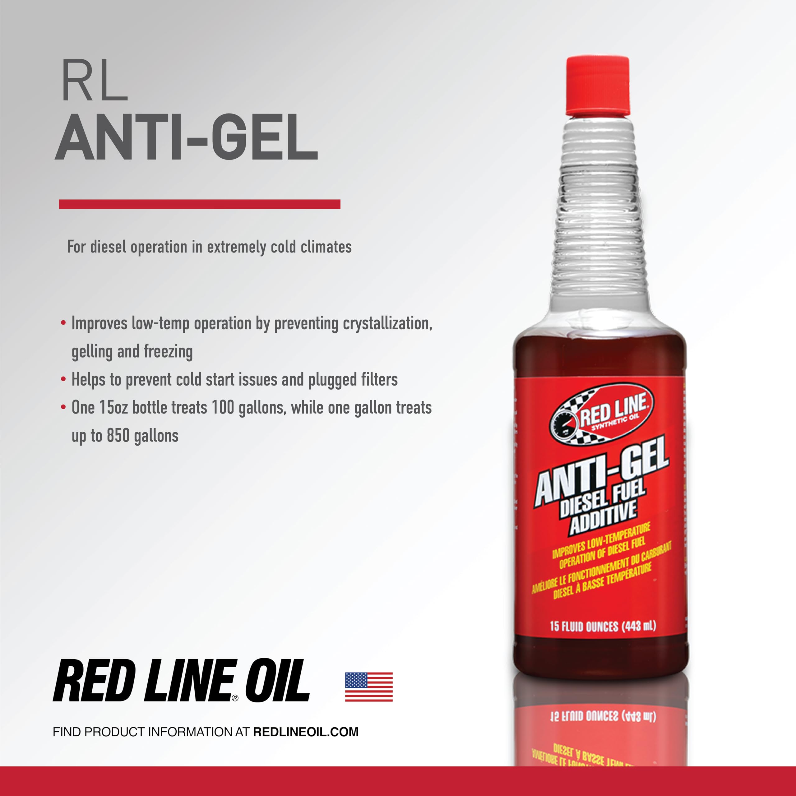 Red Line Diesel Fuel Additives 71203 RL Anti Gel - 15 Ounce
