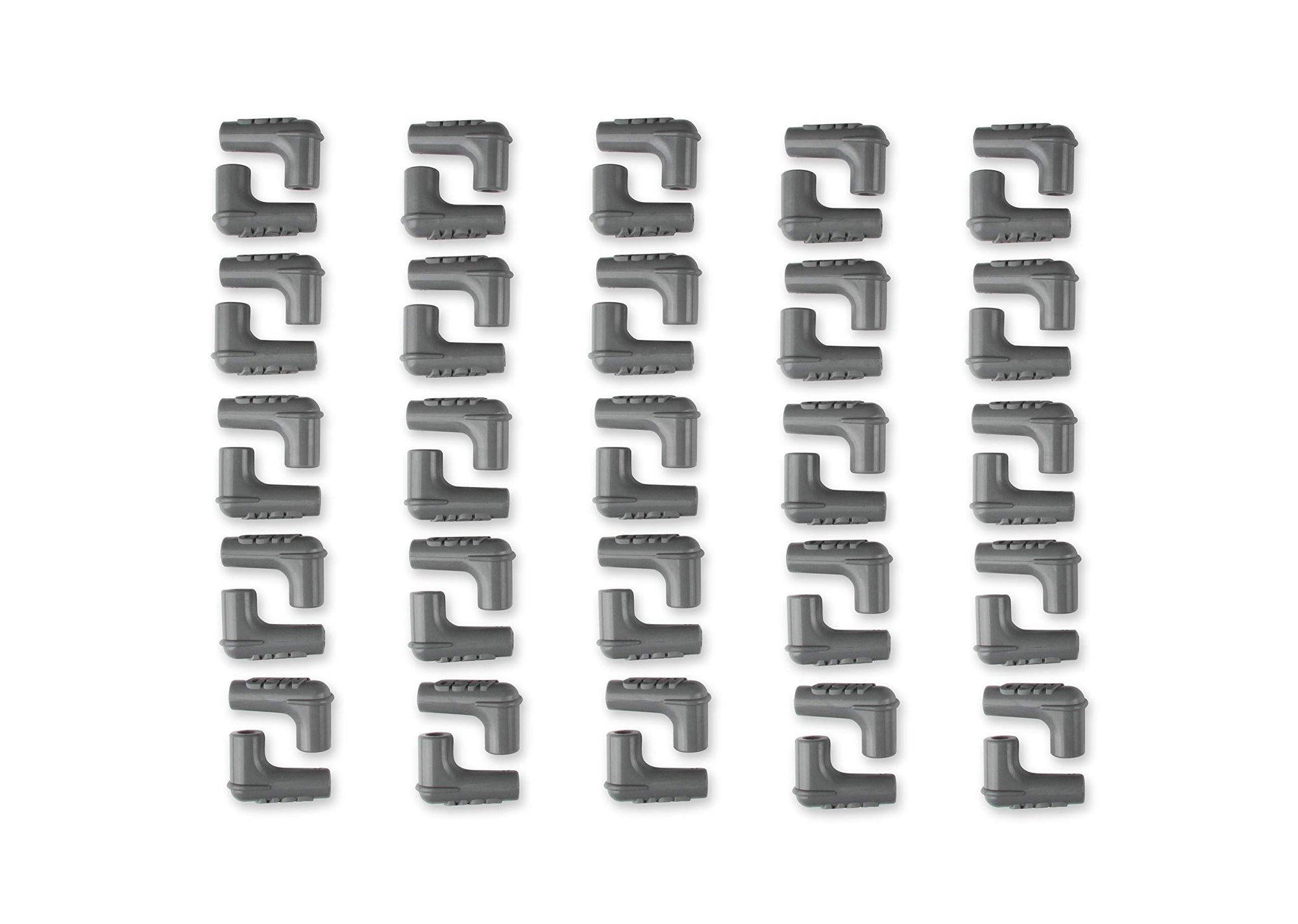 34514 MSD Boots, 90 Degree Logo Spark Plug, Gray Silicone 50EA