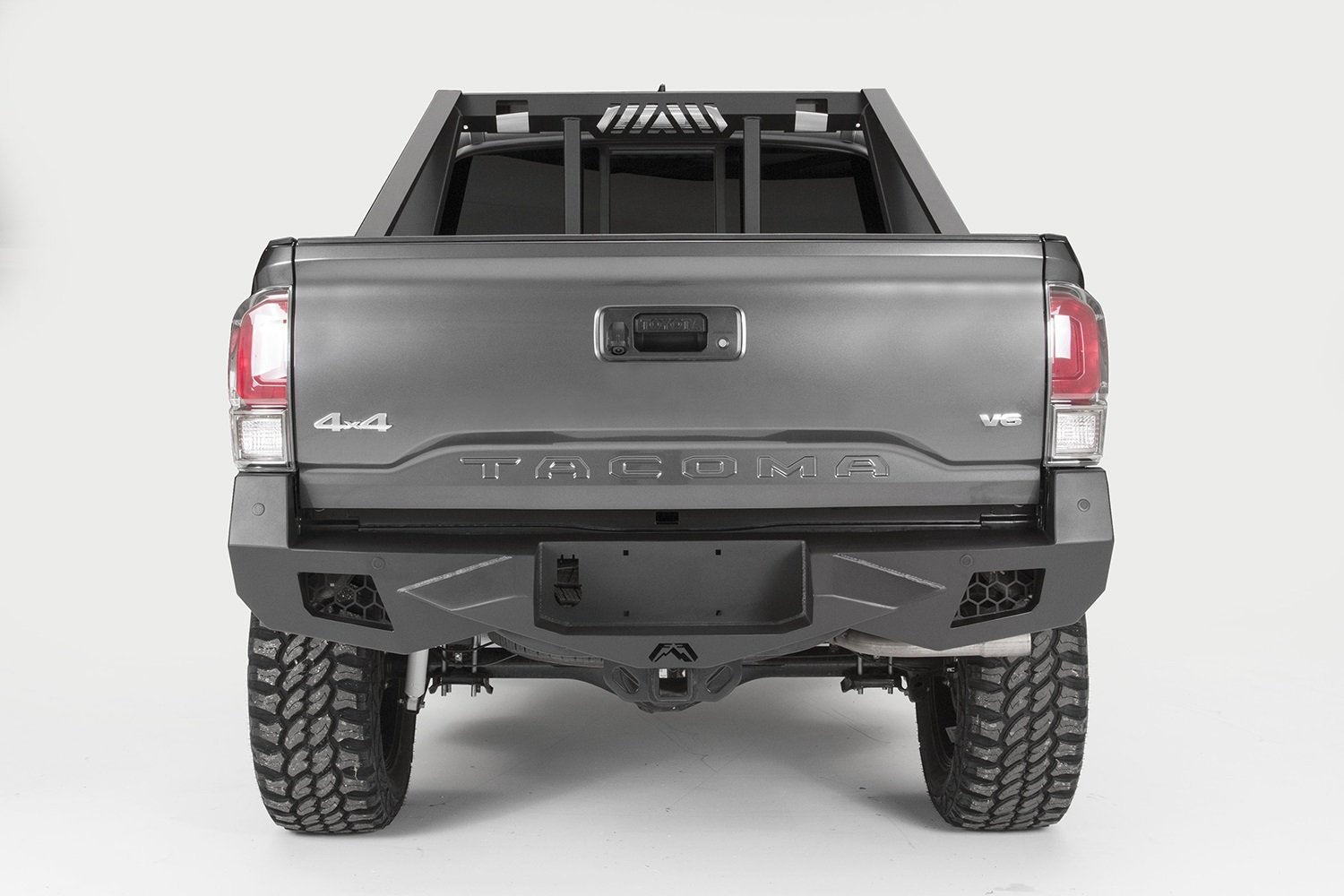 16-20 TACOMA VENG SENSR RBMP Fab Fours, Black (TT16-E3651-1)