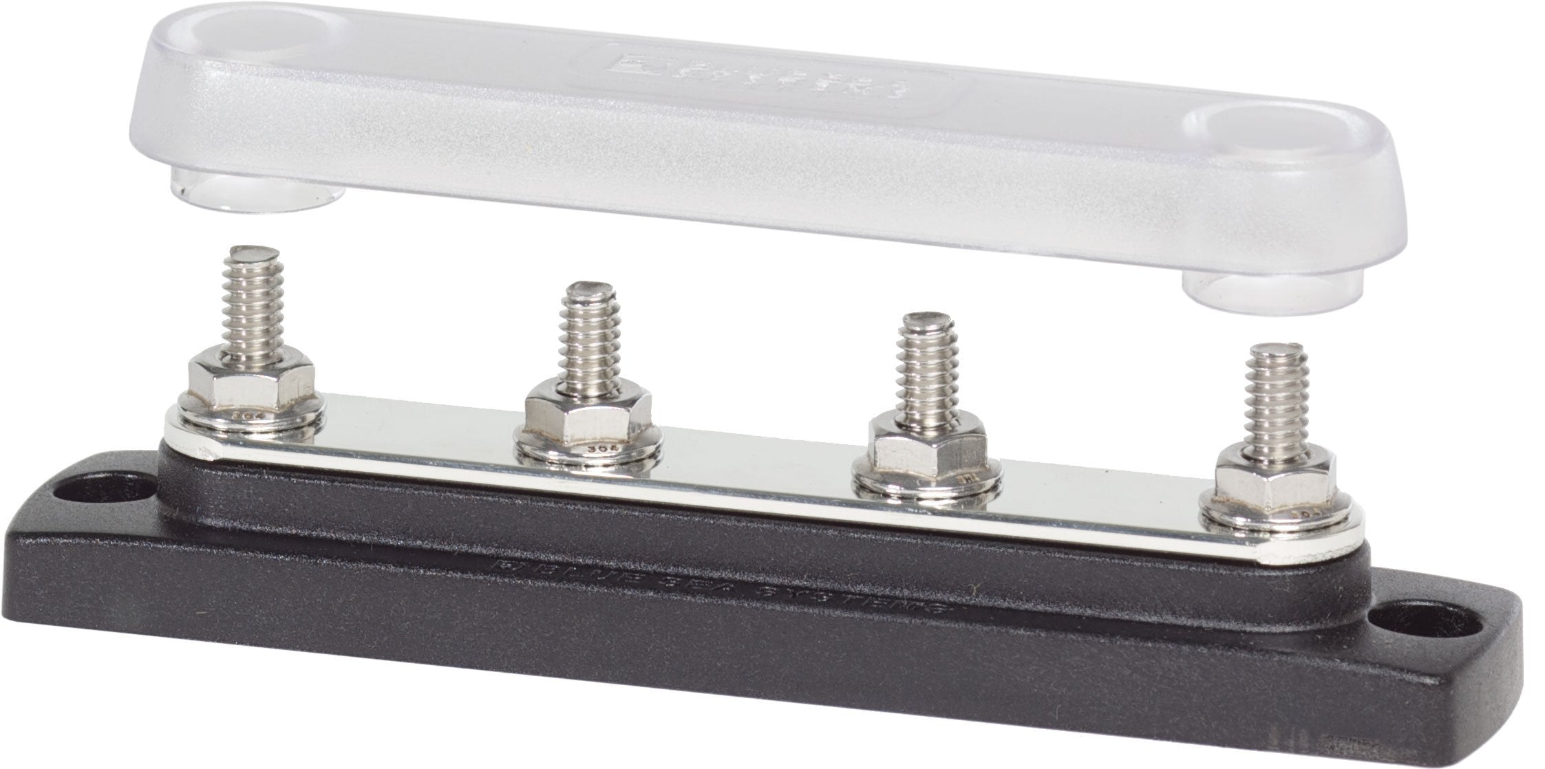 Blue Sea Systems 150 Amp Common BusBar 2307 with 4 studs and a cover