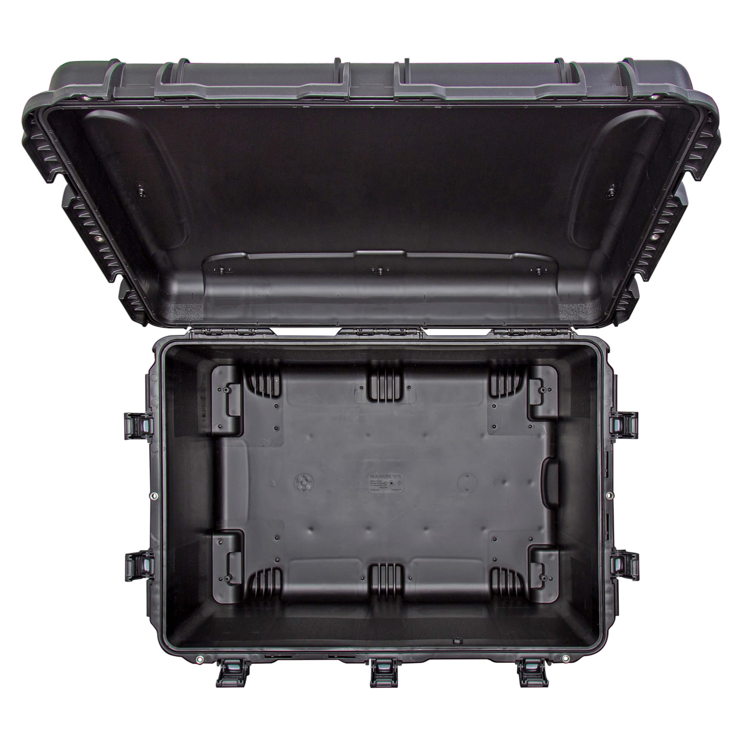 Nanuk 975 Case - No Pull Handle, with (W) Heels - BK 975W-0001