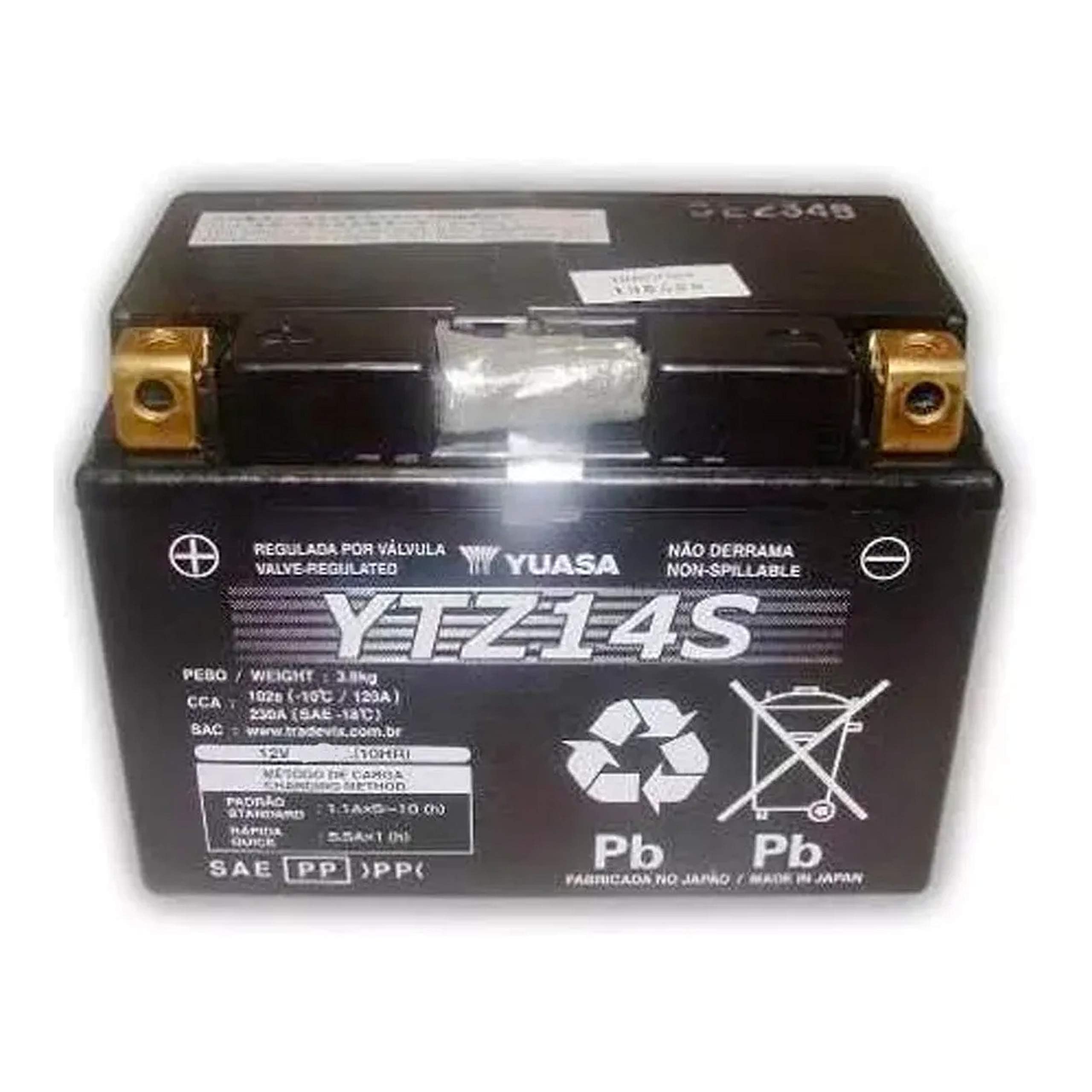 Yuasa YTZ14S Factory Activated YTZ High Performance AGM Battery YUAM72Z14
