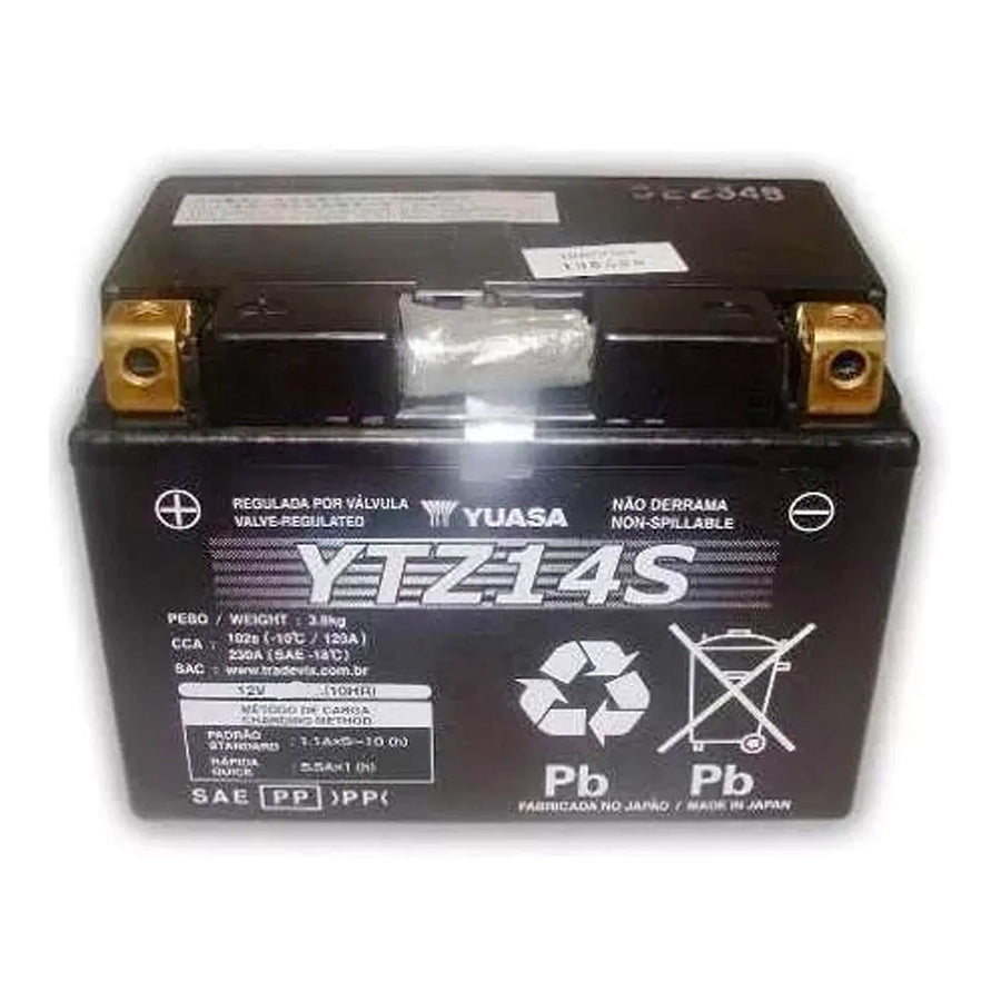 Yuasa YTZ14S Factory Activated YTZ High Performance AGM Battery YUAM72Z14