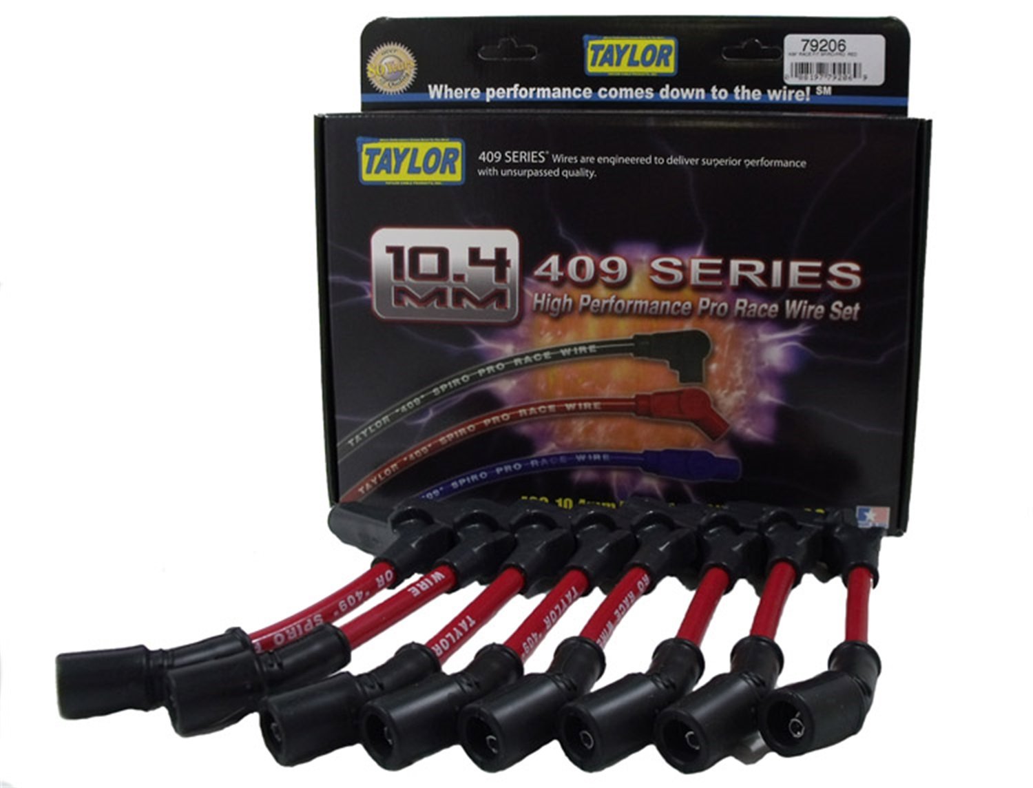 409 Taylor Cable Spiro-Pro custom red 79206