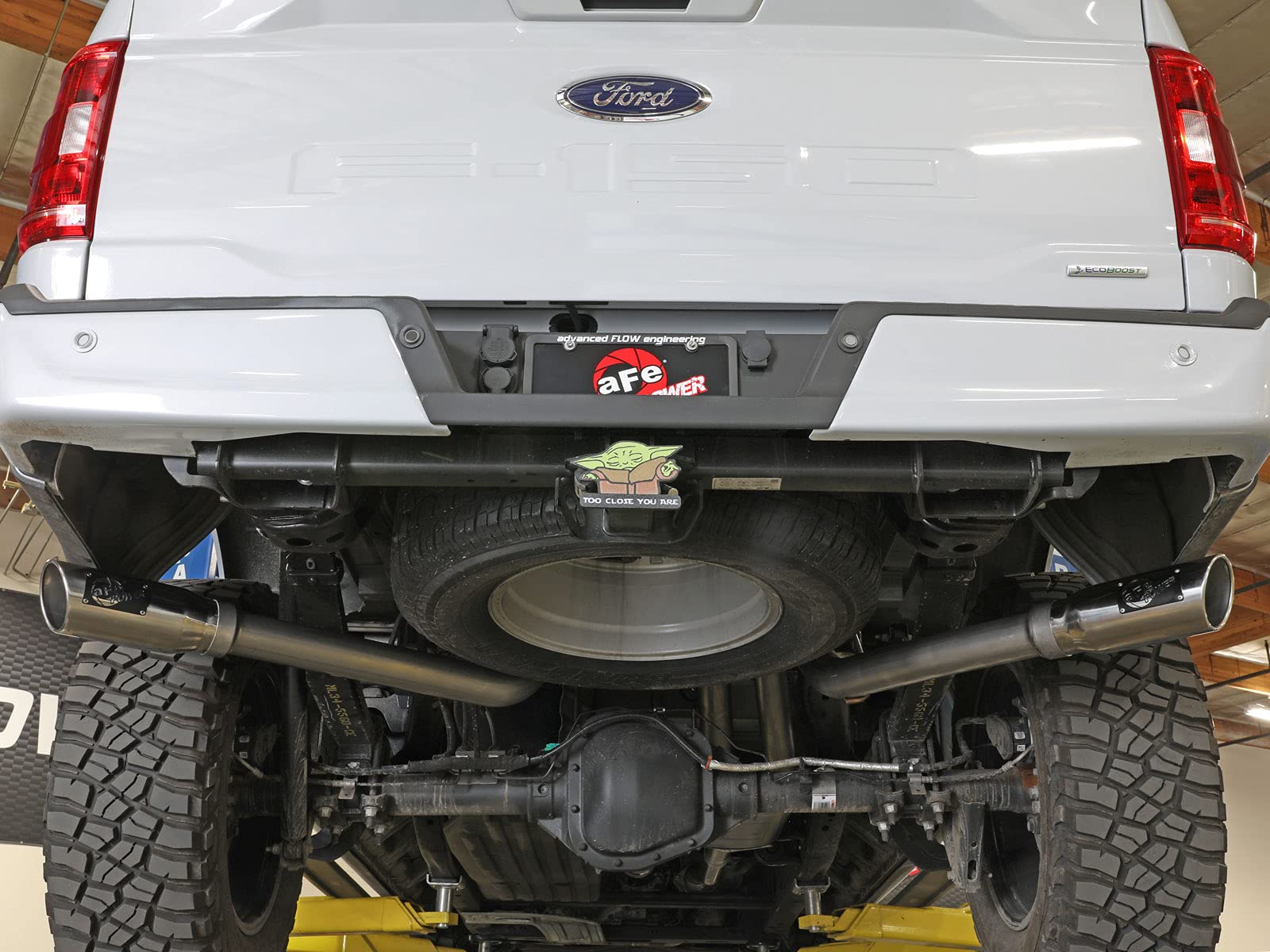 Vulcan Series aFe Power 49-33126-P 3 IN 304 Stainless Steel Cat-Back Exhaust System w/Polished Tip, fits Ford F-150 2021 V8-5.0L/V6-2.7/3.5L (tt)