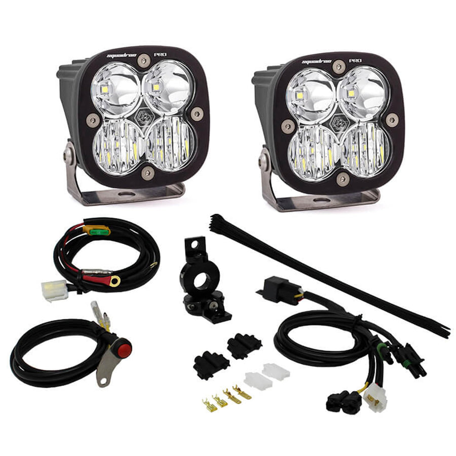 Baja Designs Squadron Pro Adventure Bike Auxillary LED Kit for Motorcycles, ATV, ADV, Dirt Bike - 2 Lights (7/8-inch Mount)