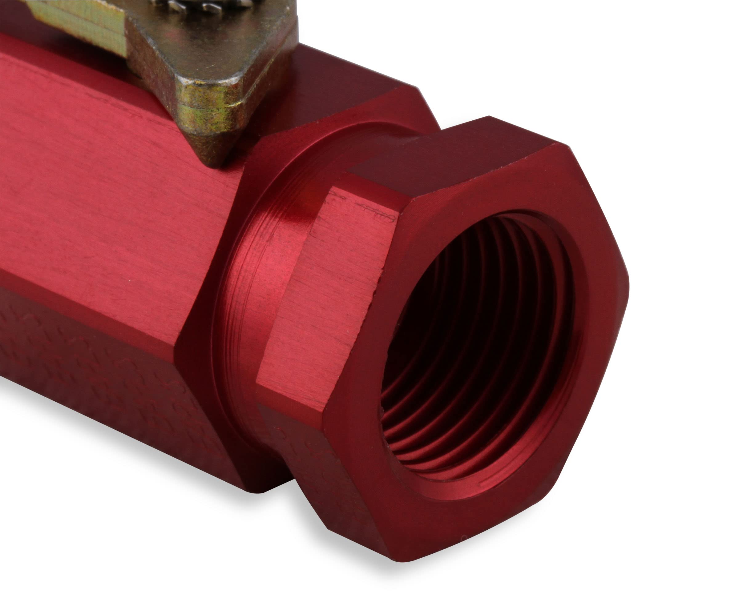 3/8 Npt Earl's Shut Off Valve 3/8 Npt Al - Red
