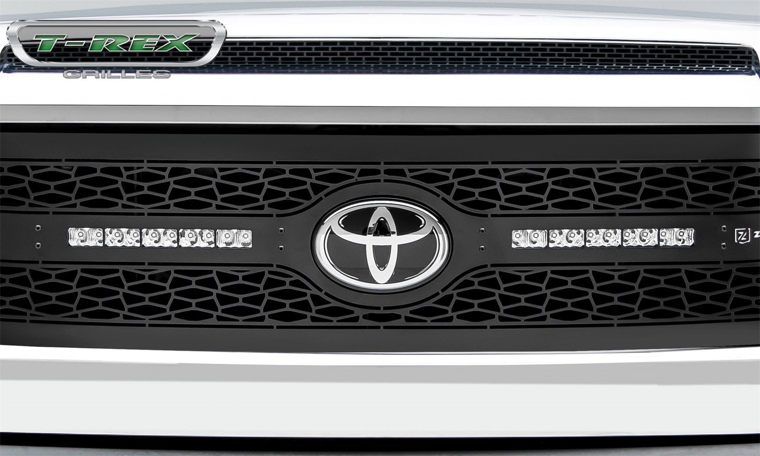 ZROADZ Grille T-Rex Grilles 2018-2021 Tundra, Black, 1 Pc, Replacement with (2) 10" LEDs, Does Not Fit Vehicles with Camera - PN #Z319661