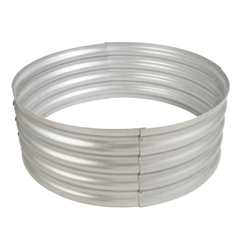 GHP Group Infinity Galvanized Pleasant Hearth OFW815FR fire Ring, Silver