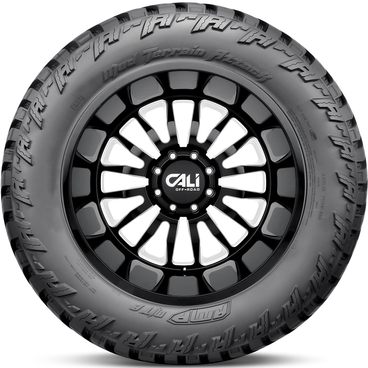 Amp Tires 33x13.50R26LT Terrain Attack M/T 116Q Load Range F Black Wall Tire 33-135026AMP/CM2F
