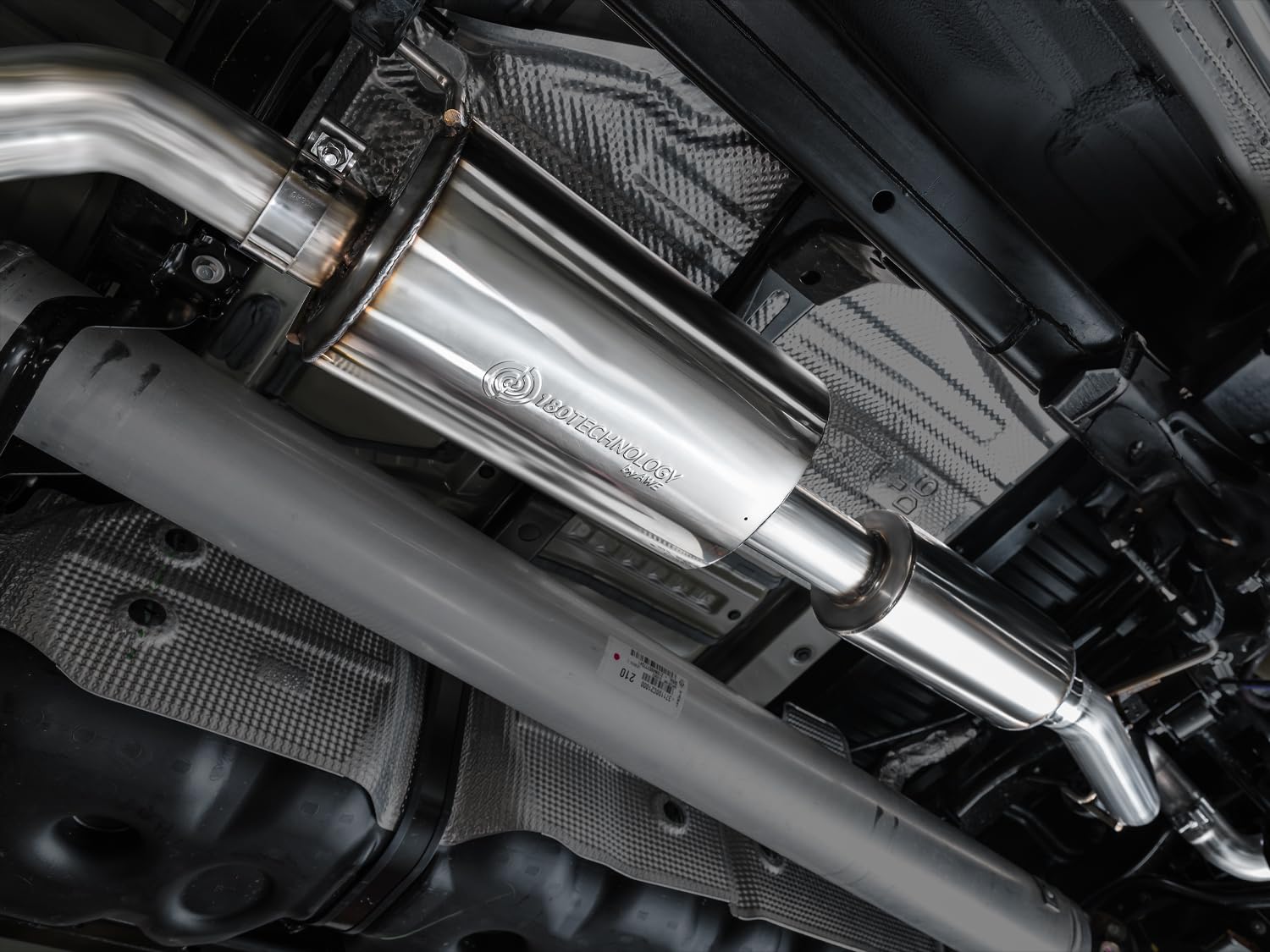 0FG AWE Tuning Exhaust for 3rd Gen Toyota Tundra - Dual Diamond Black Tips