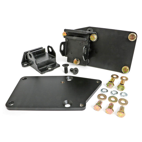 ENGINE SWAP KIT TRANS-DAPT PERFORMANCE; LT (GEN5) INTO SB CHEVY CAR CHASSIS; 1-1/8" REARWARD; RUBBER PADS (4526)