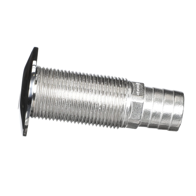 Stainless Steel Attwood 66548-3 Barbed Standard Length Straight Thru-Hull, 1-Inch