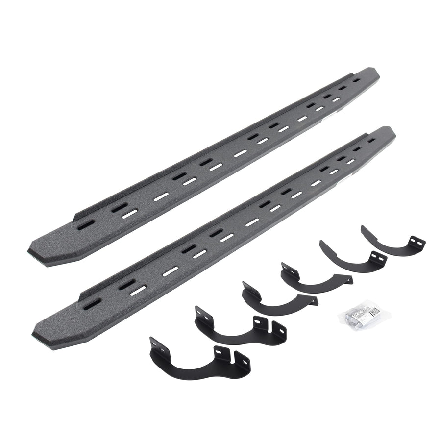 Go Rhino RB30 Running Boards Slim & Brackets | Galvanized Steel, Protective Bedliner Coating | 69642568ST | Fits 2014-2023 Toyota 4Runner (Excludes Limited, Nightshade Edition & TRD Sport)