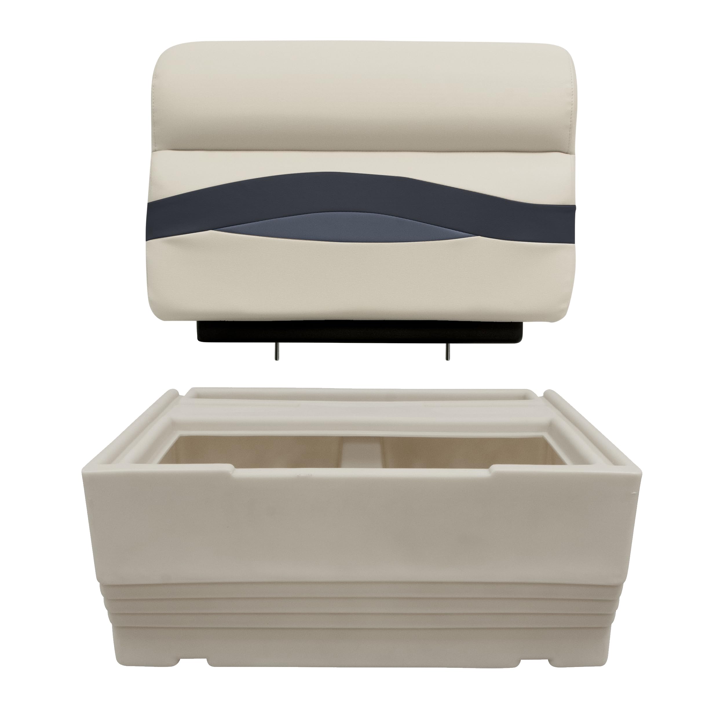 Premier Series Wise BM1143-1B-990 Pontoon 27-Inch Bench Base Only, Platinum