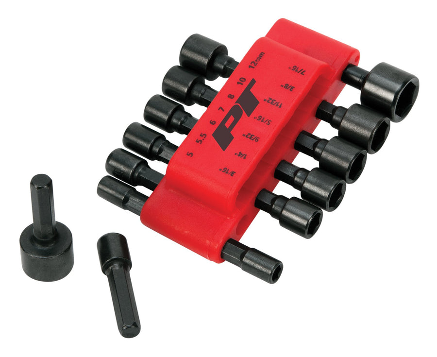 W473 Performance Tool Compact Bit Holder with Belt Clip - Hardened Chrome Vanadium with Black Phosphate Finish - 14 Sizes Included