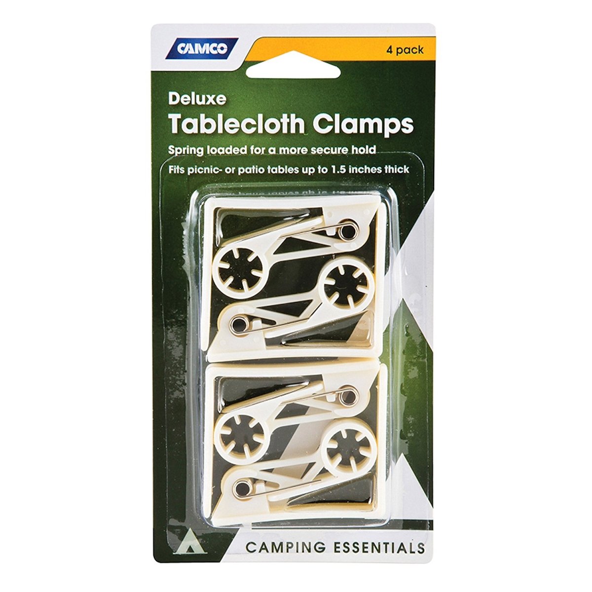 Camco Deluxe C1W-51077 Table Cloth Clamp - Pack of 4
