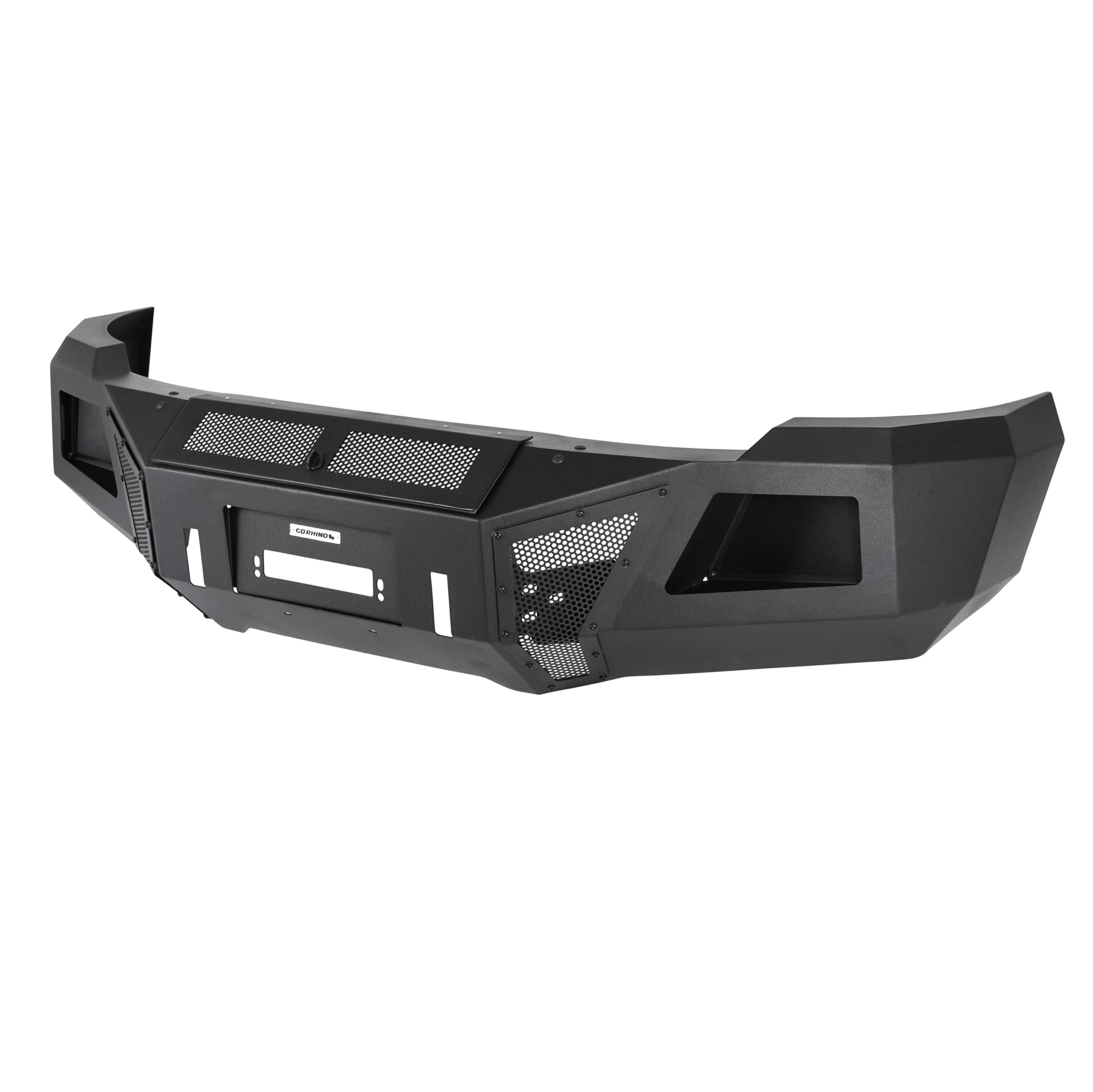 Go Rhino Front Bumper BR11 | Mild Steel, Textured Black | 24177T | Fits 2011-2014 Chevrolet Silverado 2500 HD, 3500 HD