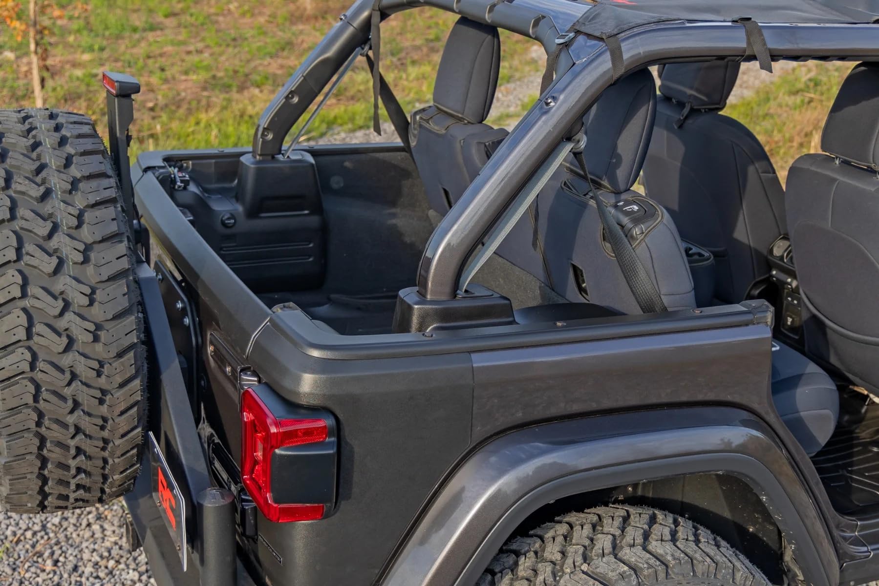 Rough Country Tailgate Protector for Jeep Wrangler JL/Unlimited (2018-2025) - Durable Protection, Scratch & Impact Resistant, Easy Install