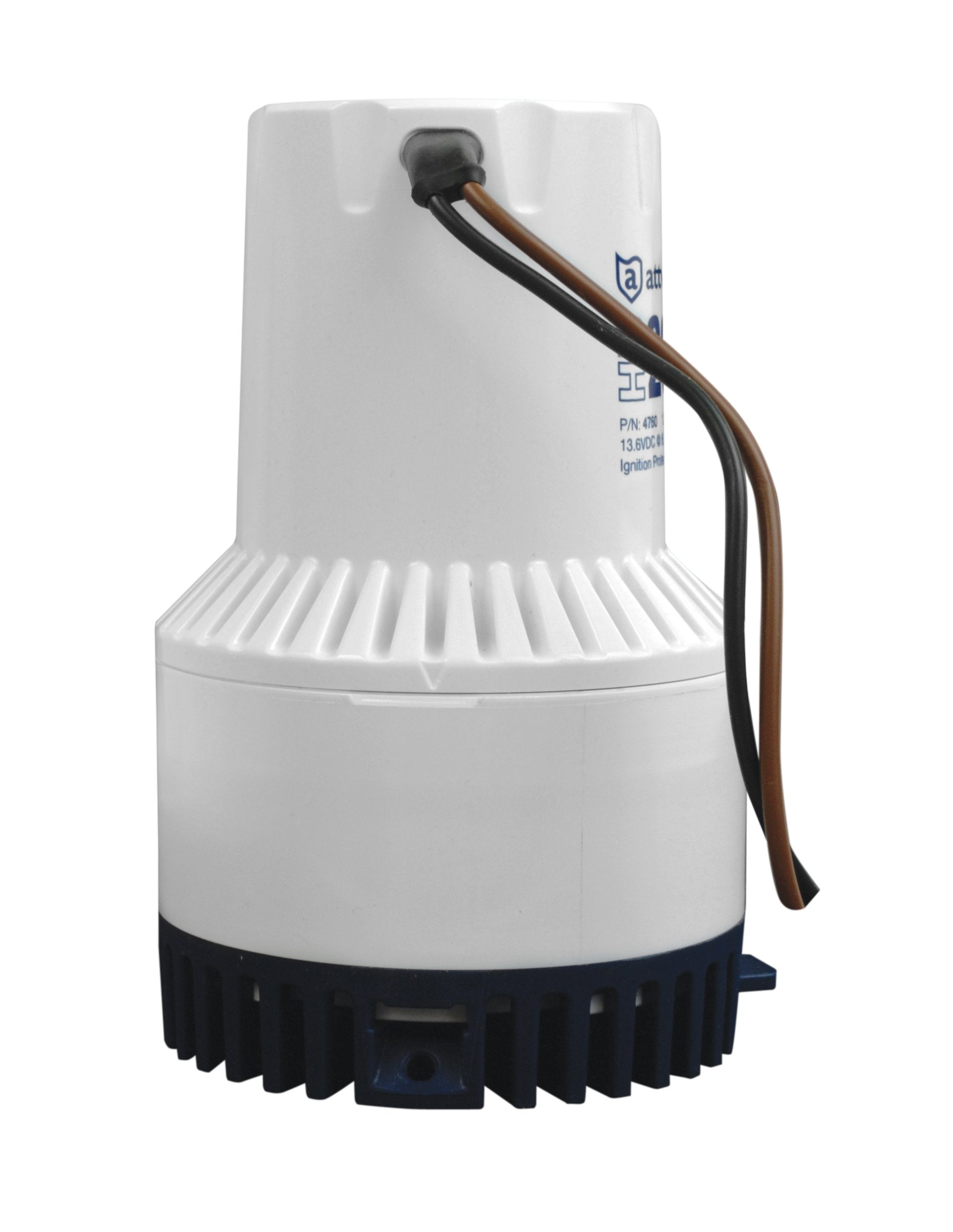 Heavy Duty attwood 4730-4 Fully Submersible 1,700 GPH Boat Bilge Pump, White Finish