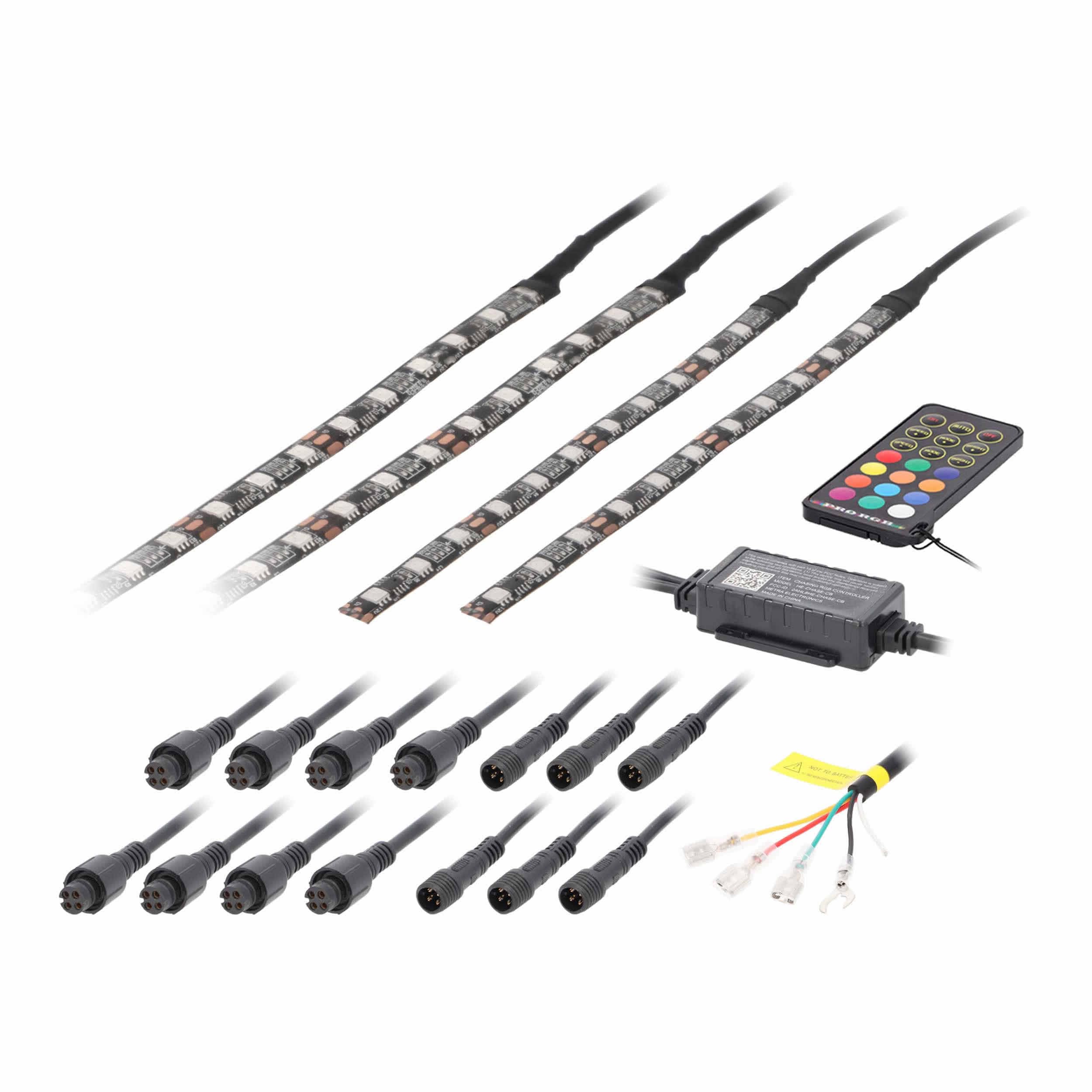 4-Piece Metra Chasing LED Golf Cart Canopy Kit (MTRMPS-CHASE-CPY)