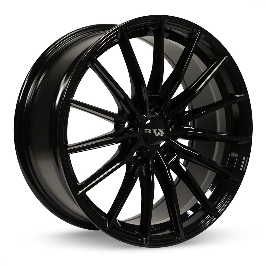 20x8.5 RTX FF15 Custom Wheel - 40 Offset, 5x114.3 Bolt Pattern, 73.1mm Hub - Gloss Black Rim