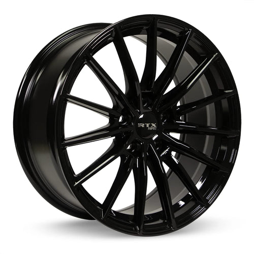 20x8.5 RTX FF15 Custom Wheel - 40 Offset, 5x114.3 Bolt Pattern, 73.1mm Hub - Gloss Black Rim