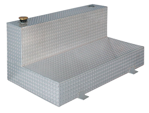 99 Gallon Delta L-Shaped Aluminum Liquid Transfer Tank for Trucks