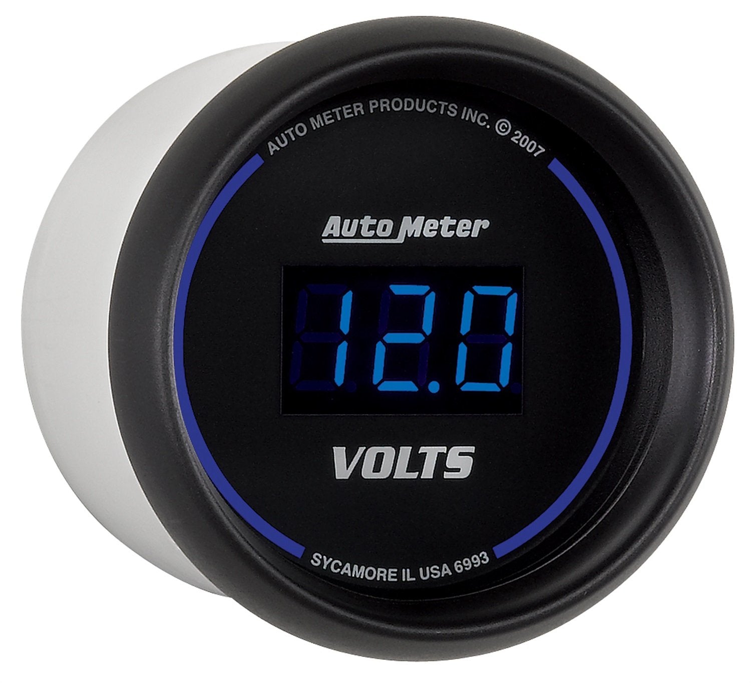 Cobalt Auto Meter Digital Voltmeter Gauge 2.3125 in. 6993