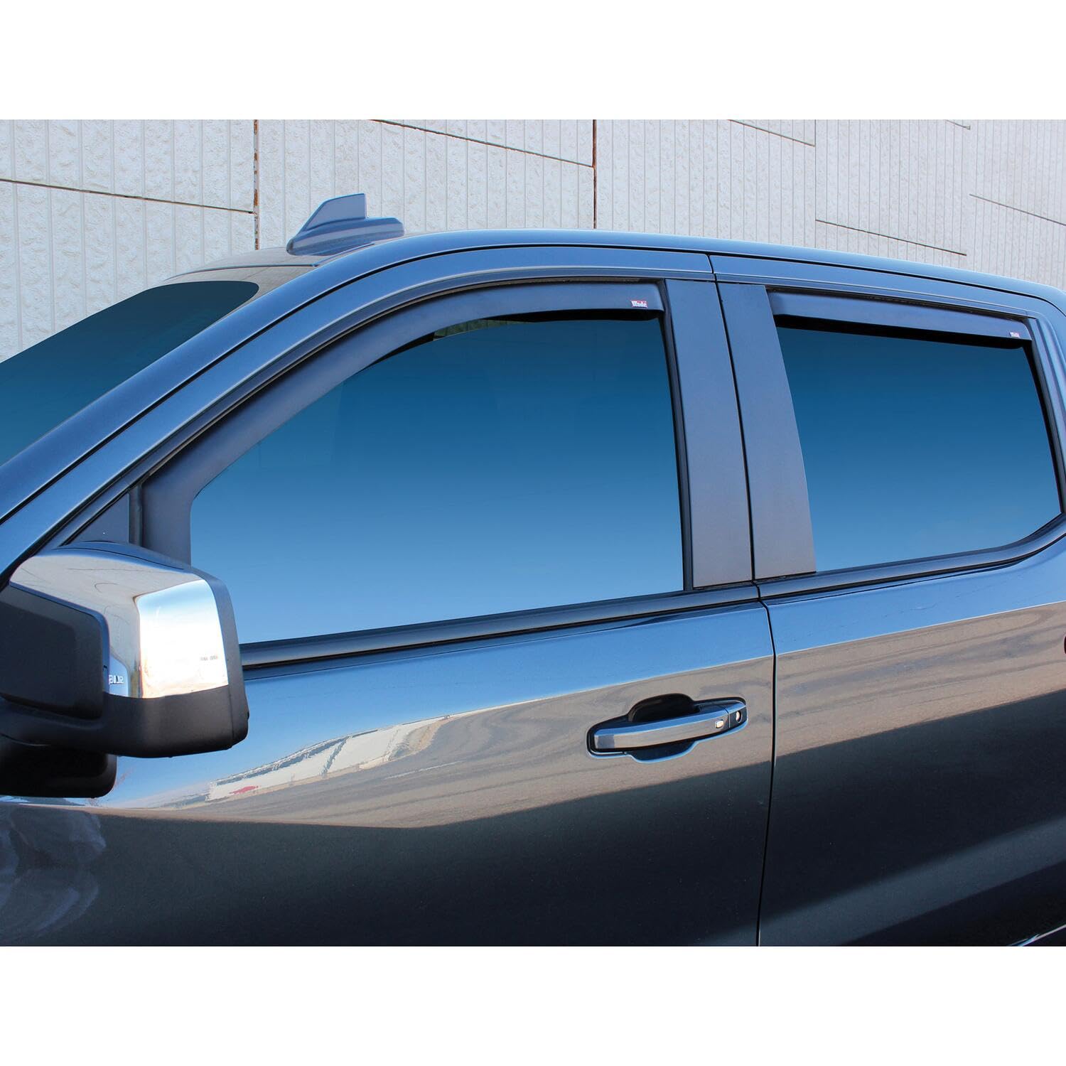 Westin 72-39929 Wind Deflector in-Channel 4pc Matte fits 2019-2025 Silverado Sierra 1500 Crew Cab