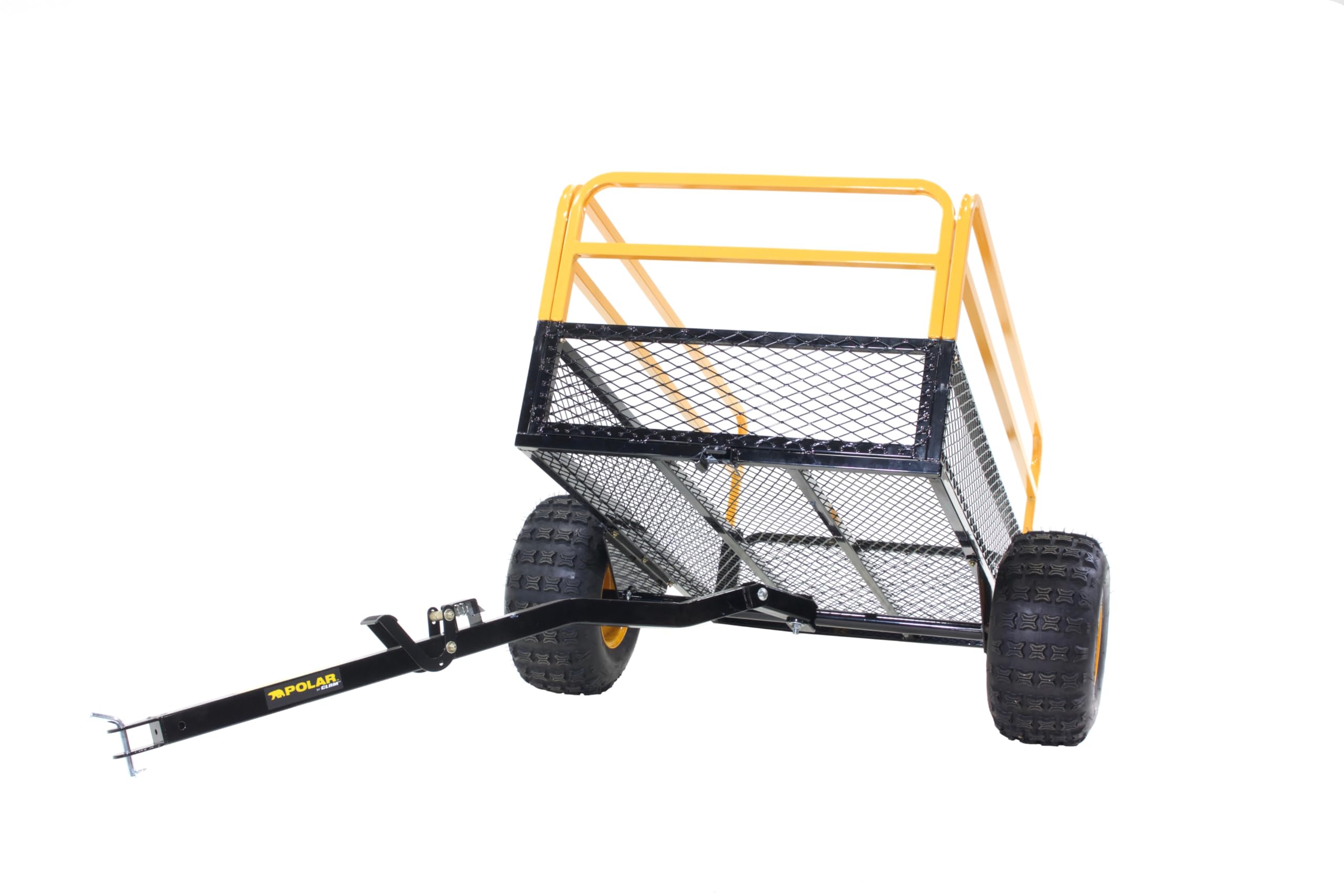 Heavy-Duty Utility Trailer Polar Trailer 10738 HDM 1400 – 92" x 51" x 36", Military-Grade Steel Mesh, Rust-Resistant, 10-Minute Assembly
