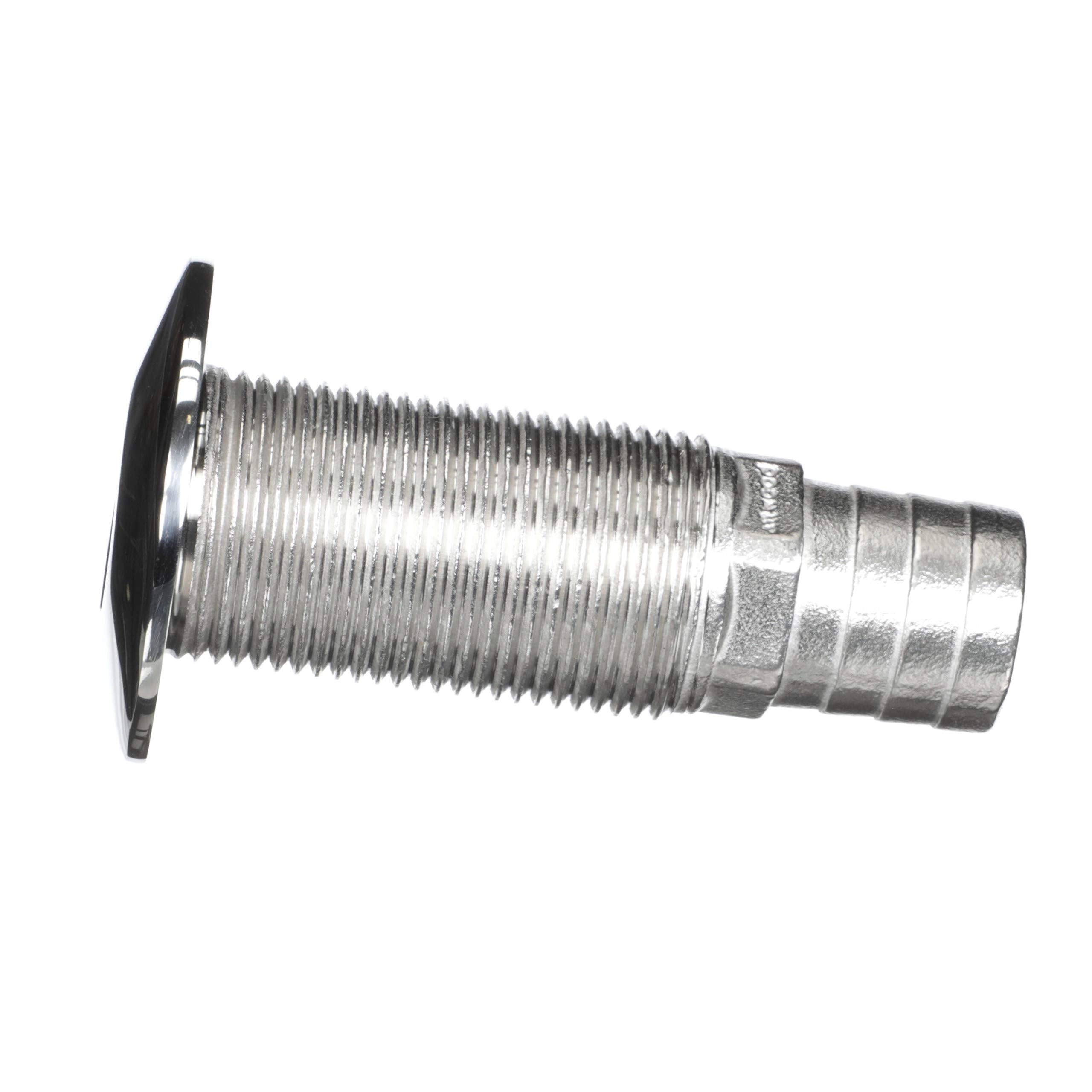 Attwood Barbed Stainless Steel Standard Length Thru-Hull, 5/8-Inch