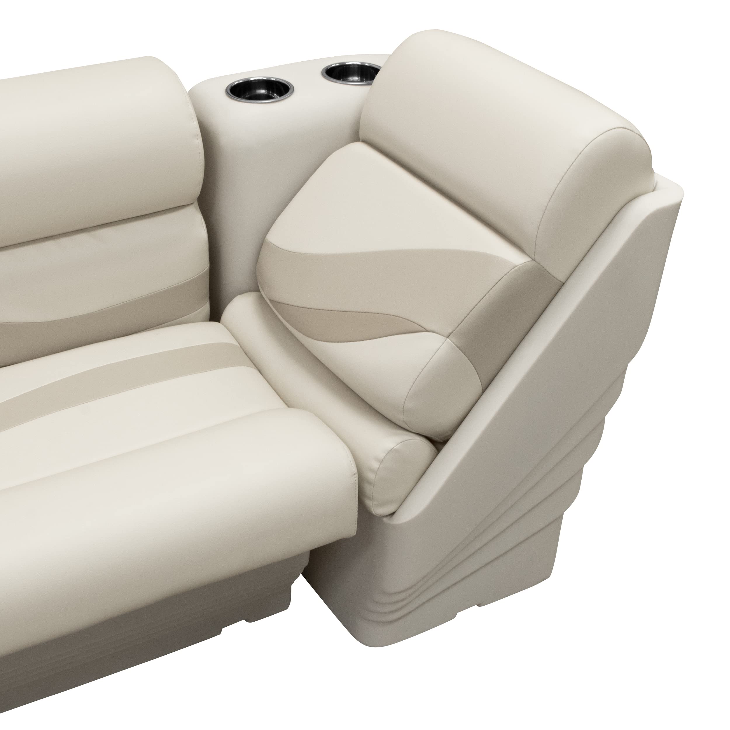 Wise Premier Series BM13006L-1066 Pontoon Left Lean Back Recliner, Stone/Mocha Java/Khaki