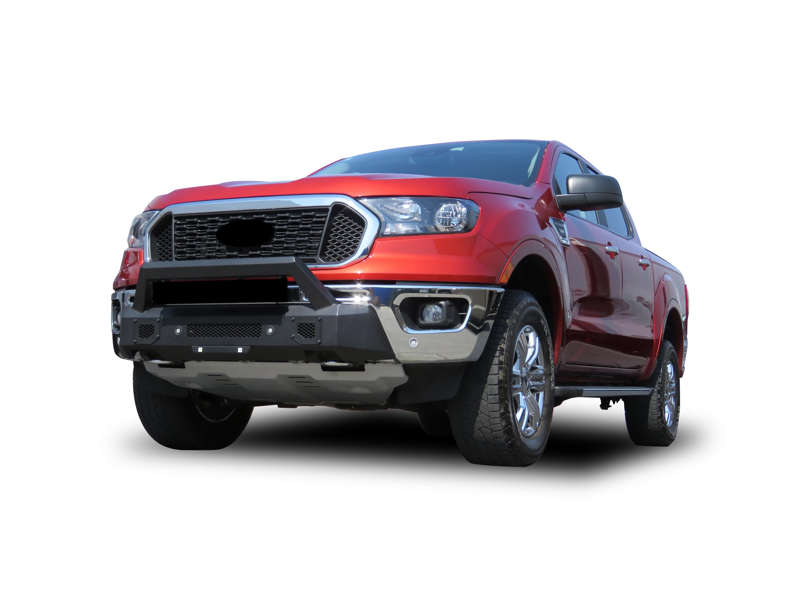 Armour III Black Horse Light Duty Front Bumper Textured Black Compatible with 2019-2023 Ford Ranger-AR3LD43NL