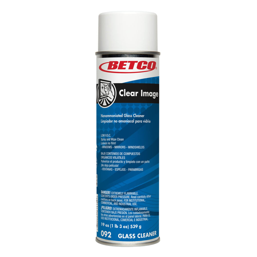 Clear Image Betco® Glass & Surface Aerosol Cleaner, 19 Oz Can, Case Of 12
