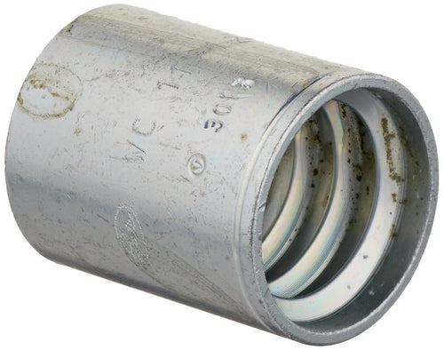 Gates GlobalSpiral 6GS1F-1 Couplings, GS Ferrule for Wire Braid Hose, Zinc Plated Carbon Steel, 1.20", 3/8" ID