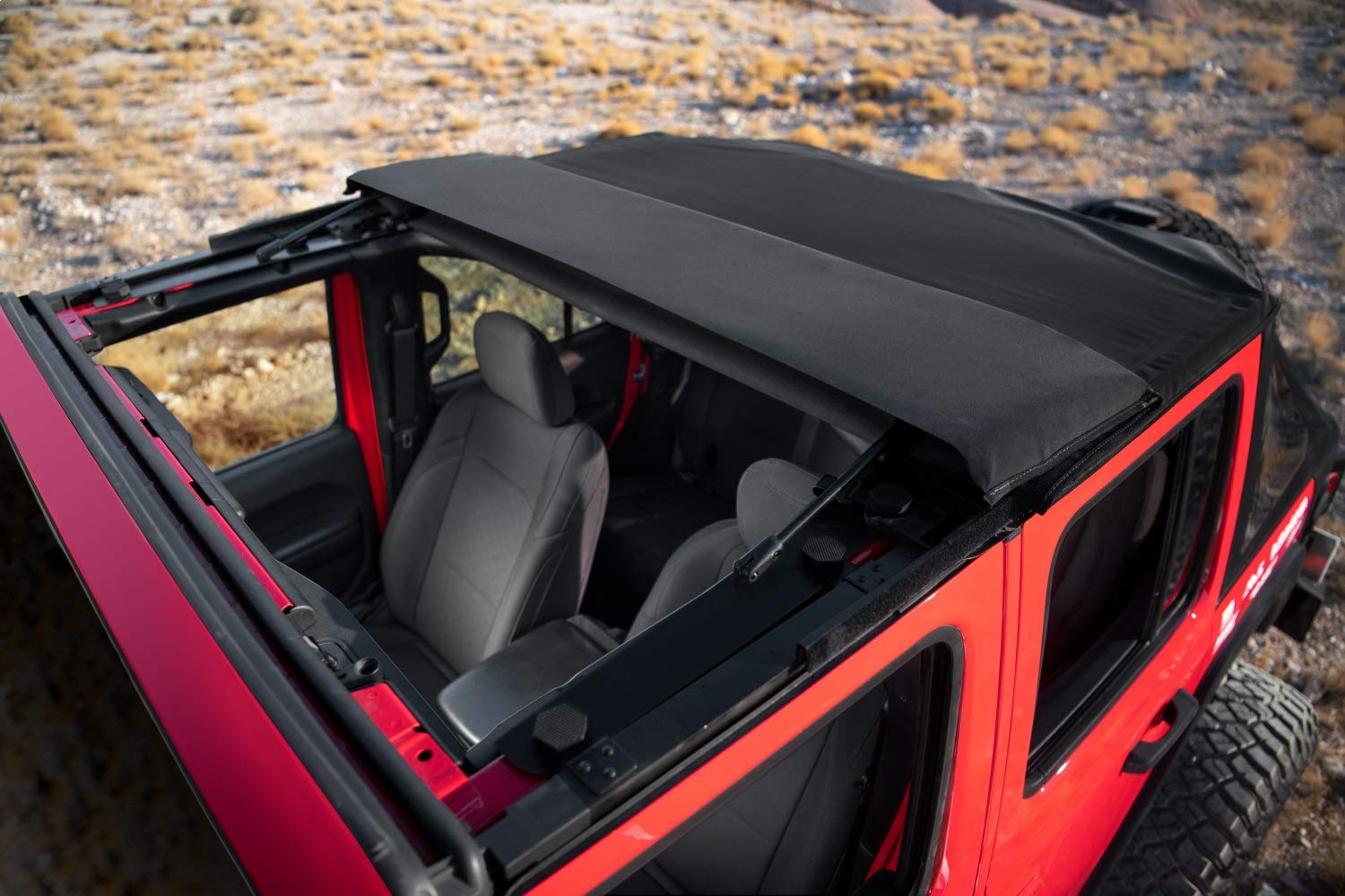 Voyager Soft Top Rugged Ridge for Jeep Wrangler JLU | Sailcloth, Tinted Windows | 13863.35 | Fits 2018-2025 Jeep Wrangler JLU 4-Door