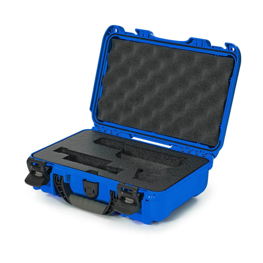 Professional Nanuk 909 Waterproof Hard Case with Custom Insert for Sporting Goods - Blue