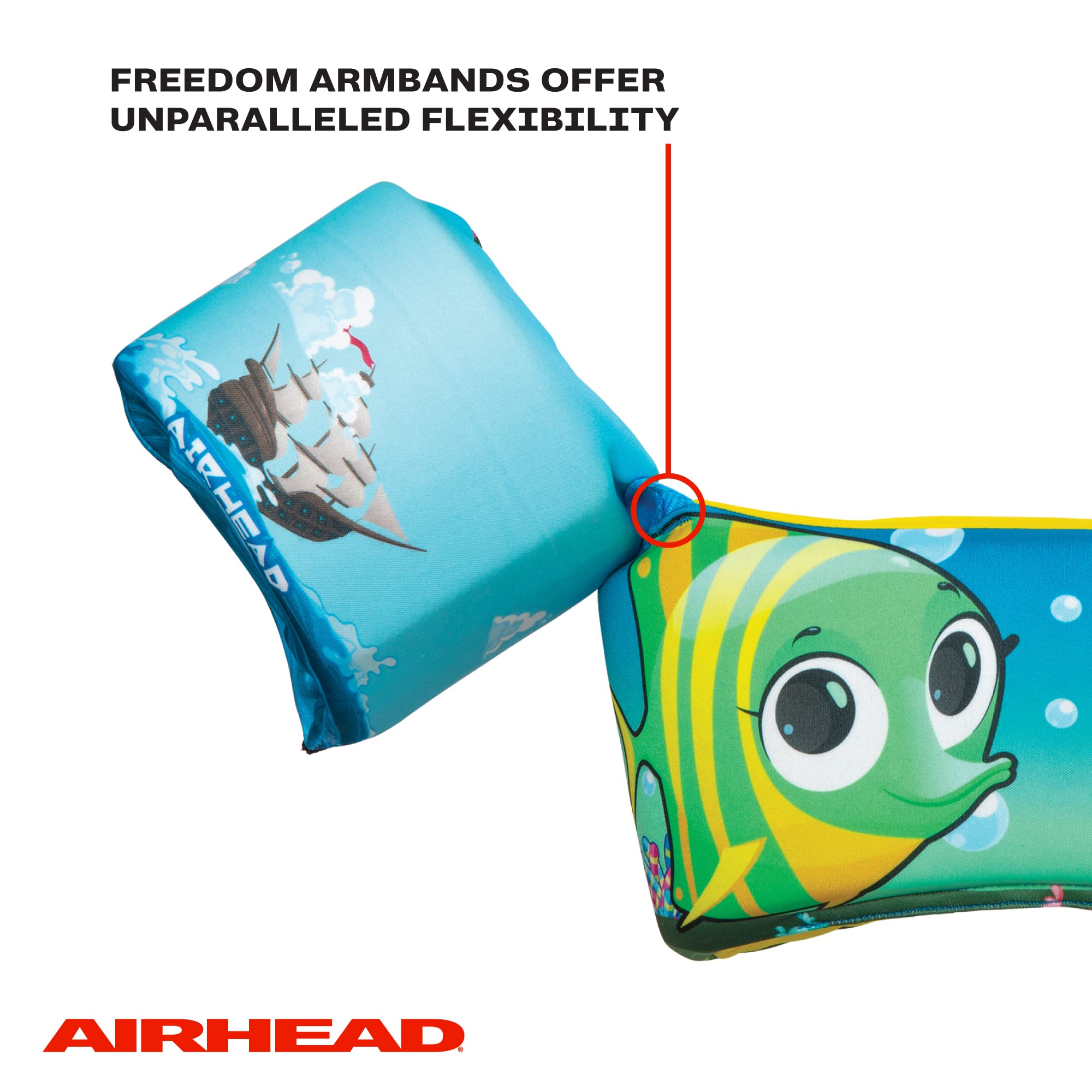 Airhead Child Water Otter Life Vest and Swim Aid, Treasure, Elite